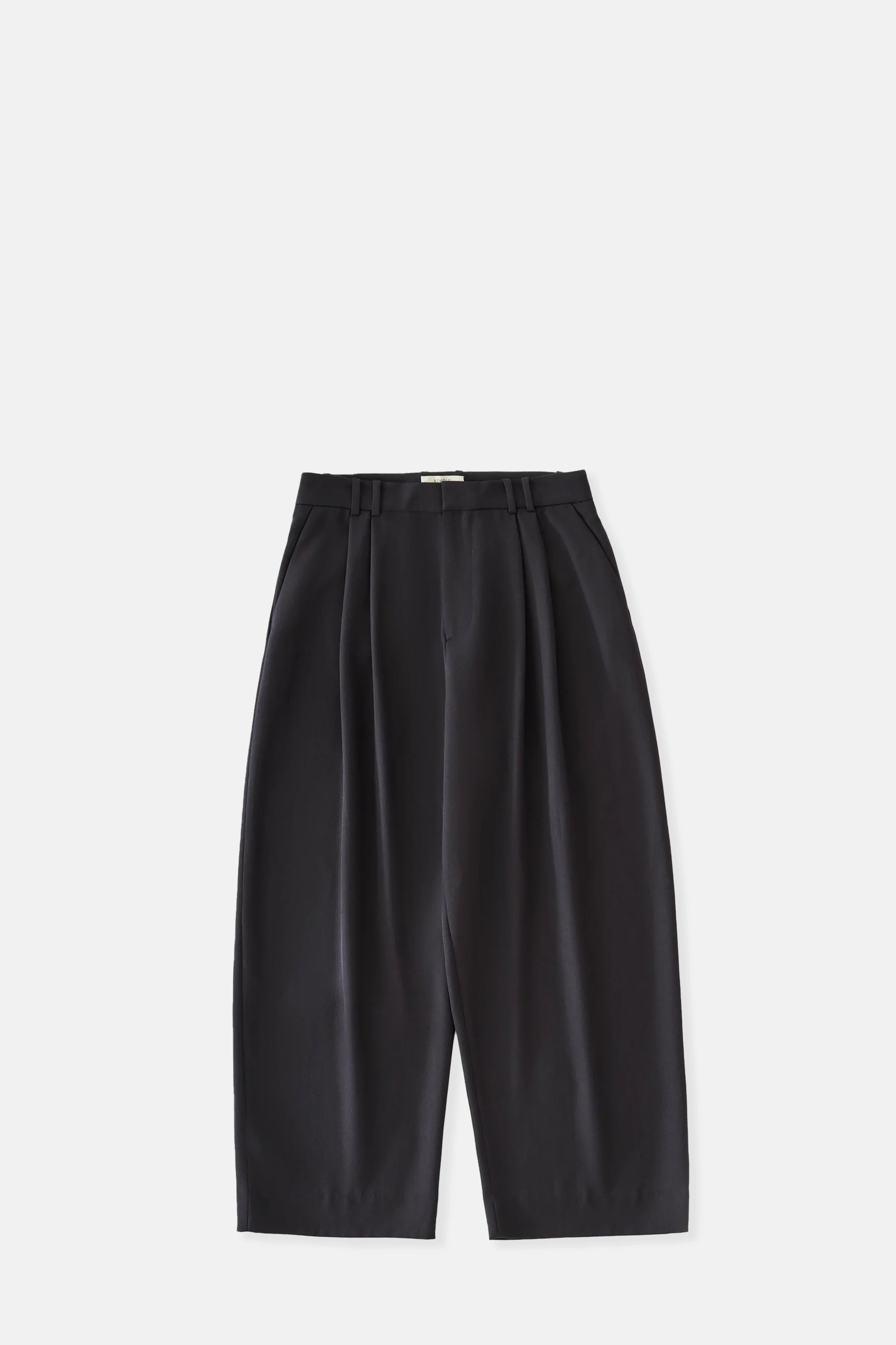 Pewter Line Double Pleat Volume Pant