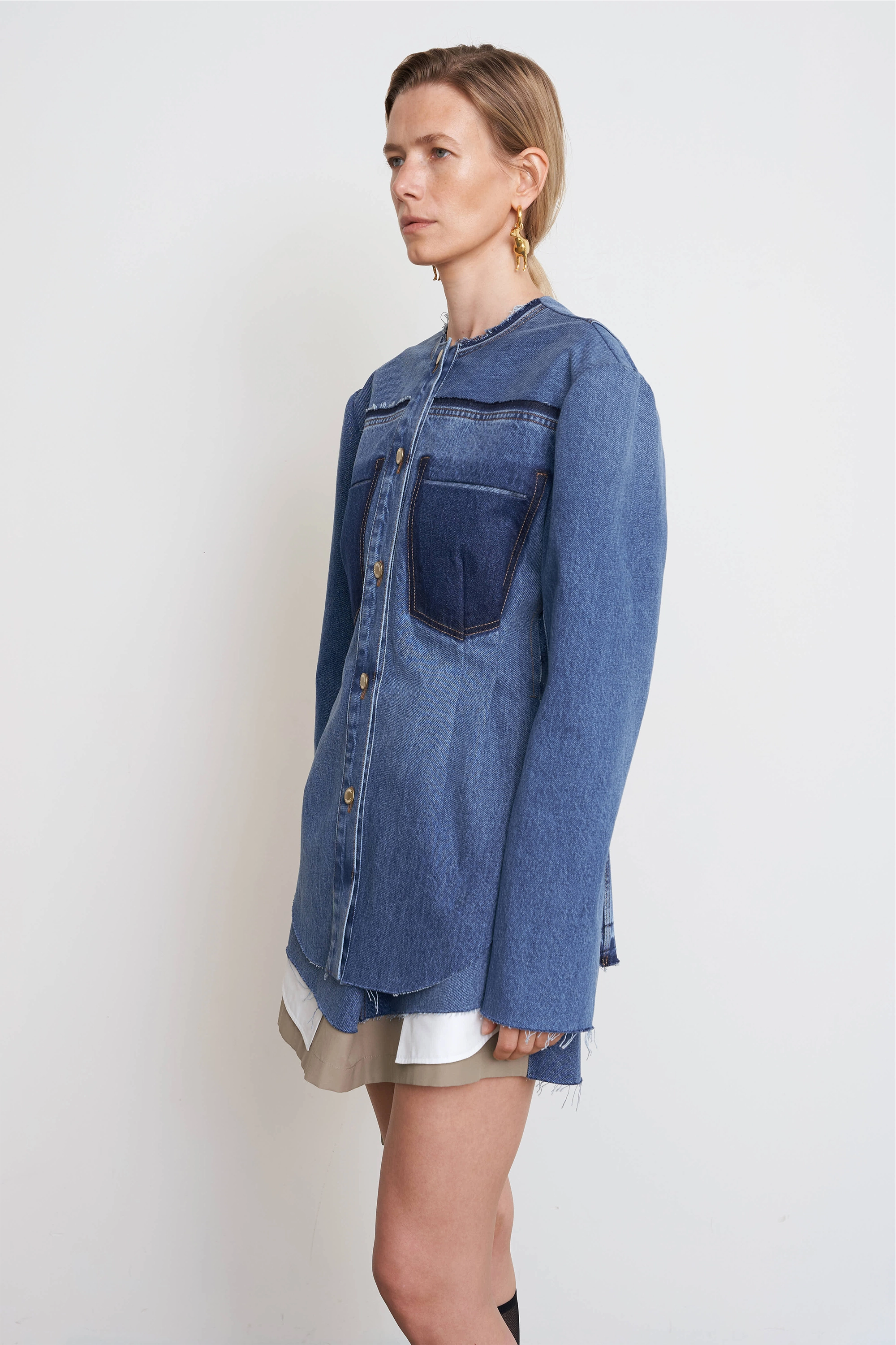 Waist Fitted Denim Jacket