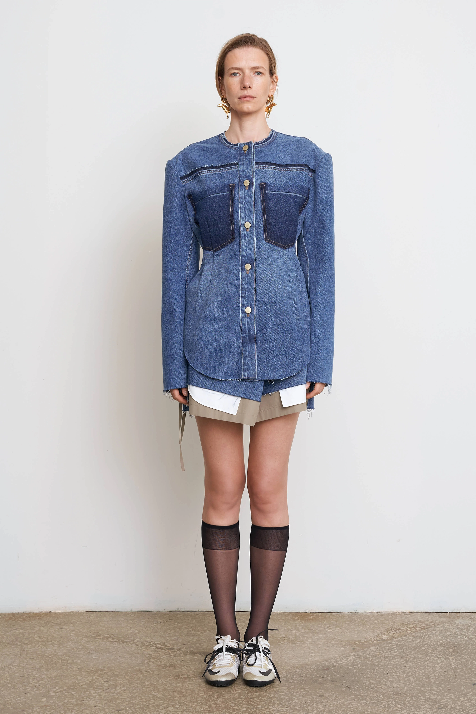 Waist Fitted Denim Jacket