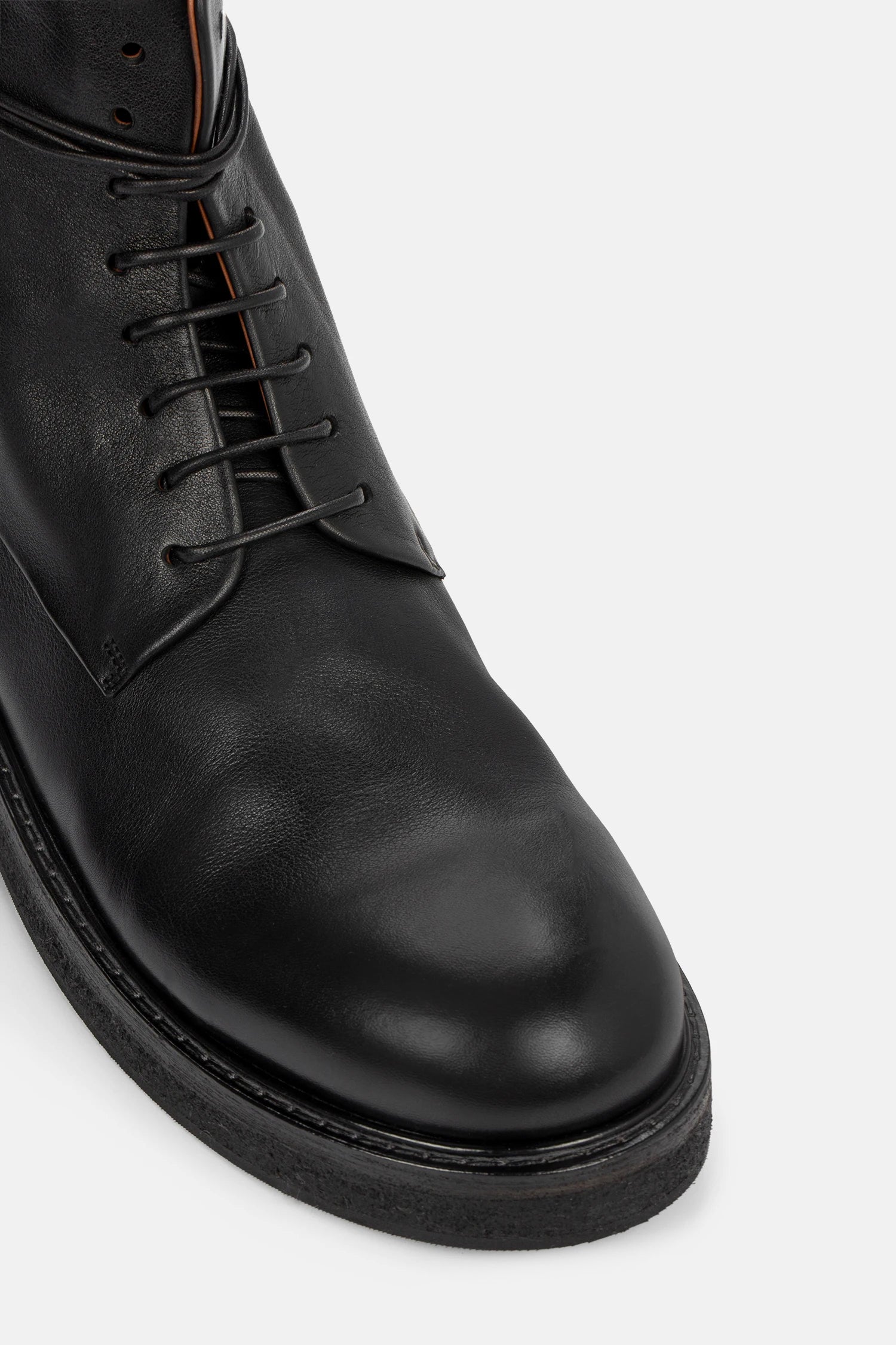 Parrucca Black Leather Combat Boots