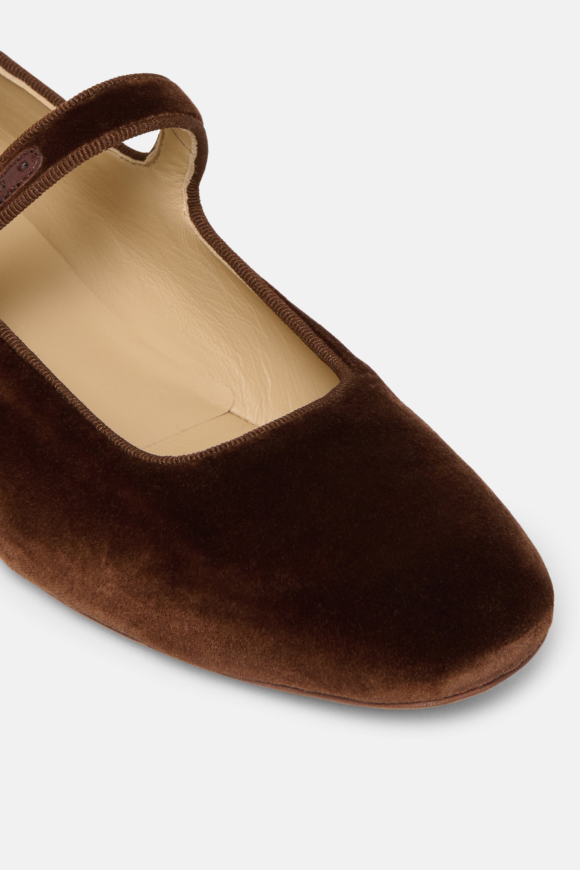 Date Brown Velvet Mary Jane