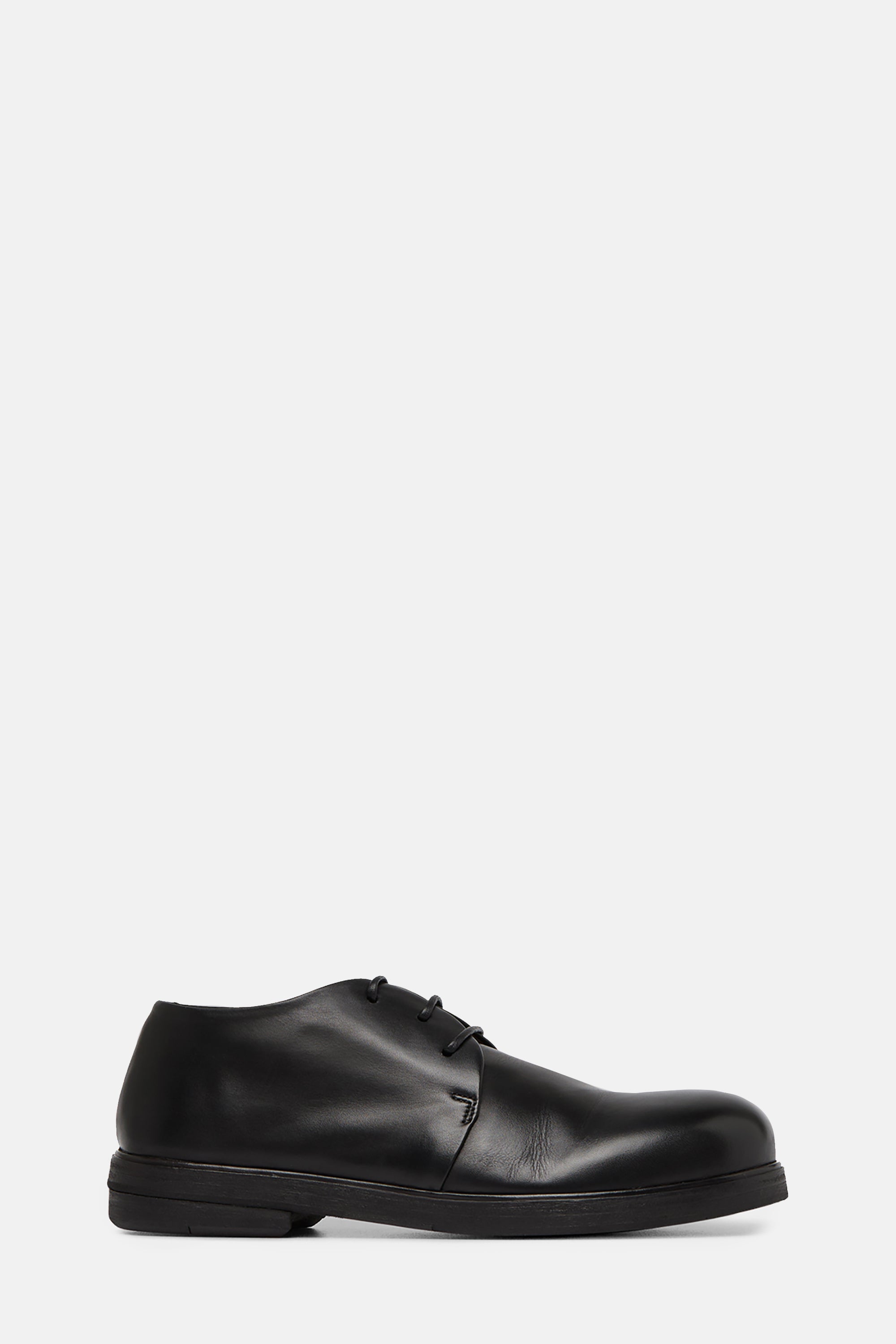 Zucca Zeppa Black Leather Derby Shoes