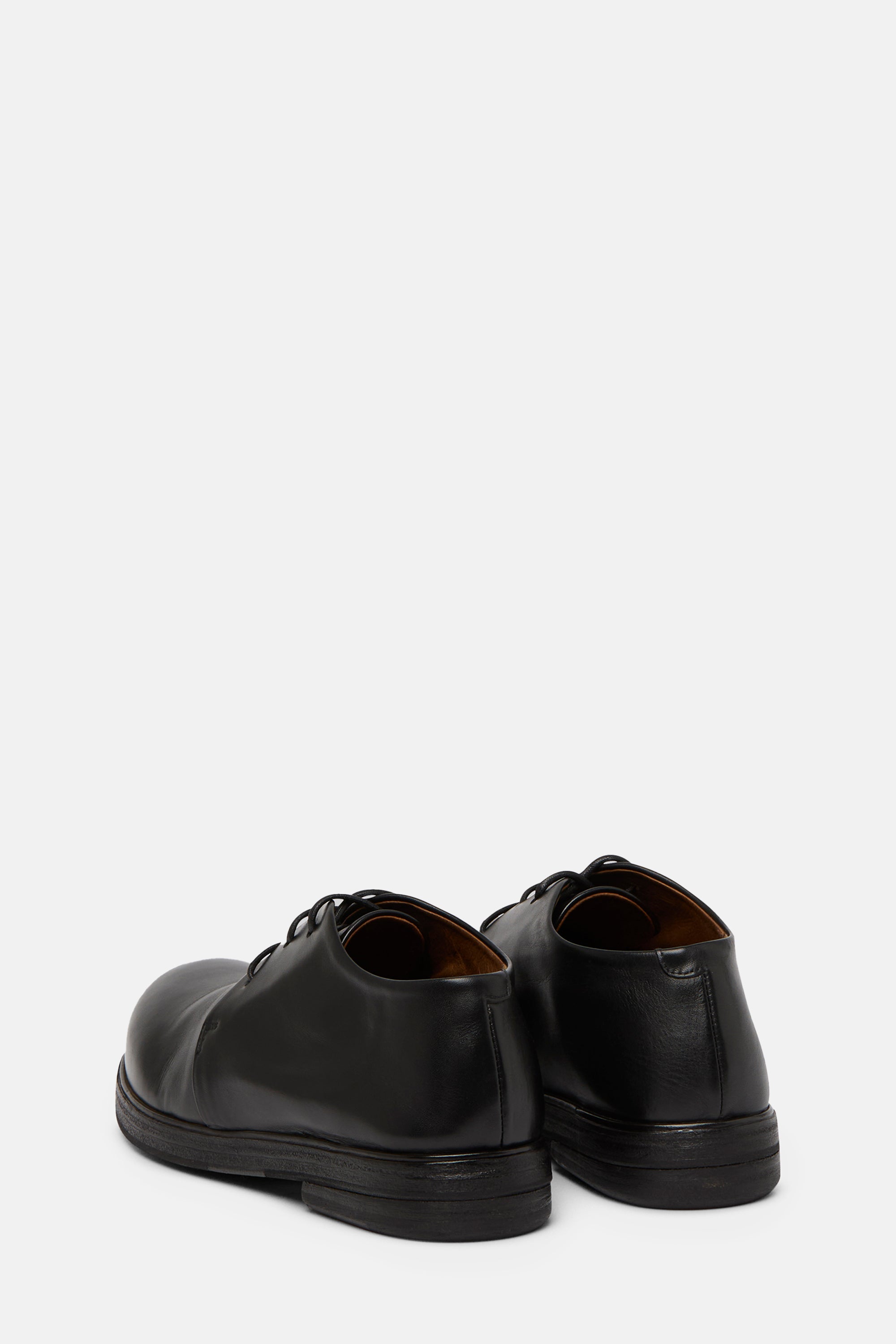 Zucca Zeppa Black Leather Derby Shoes