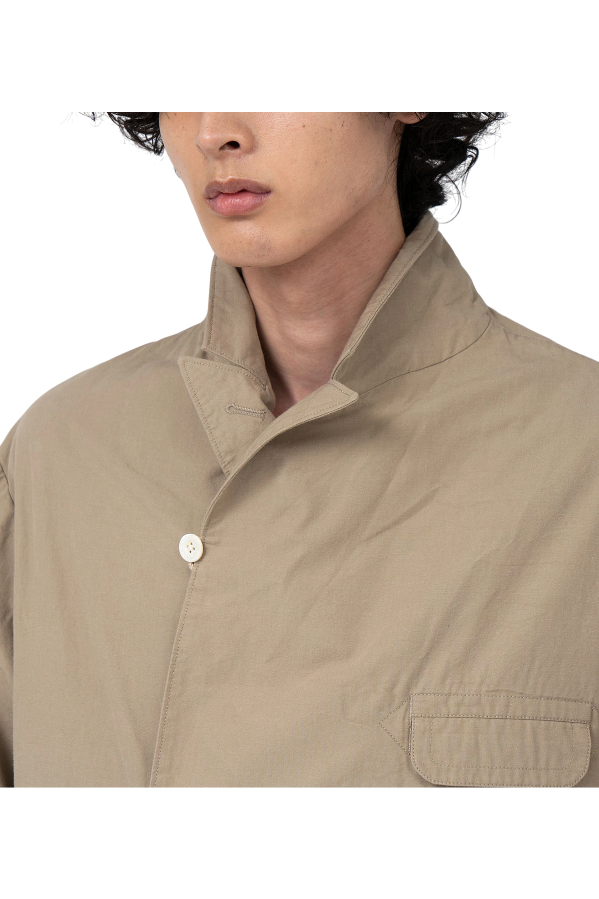 Beige Double Breasted Club Jacket
