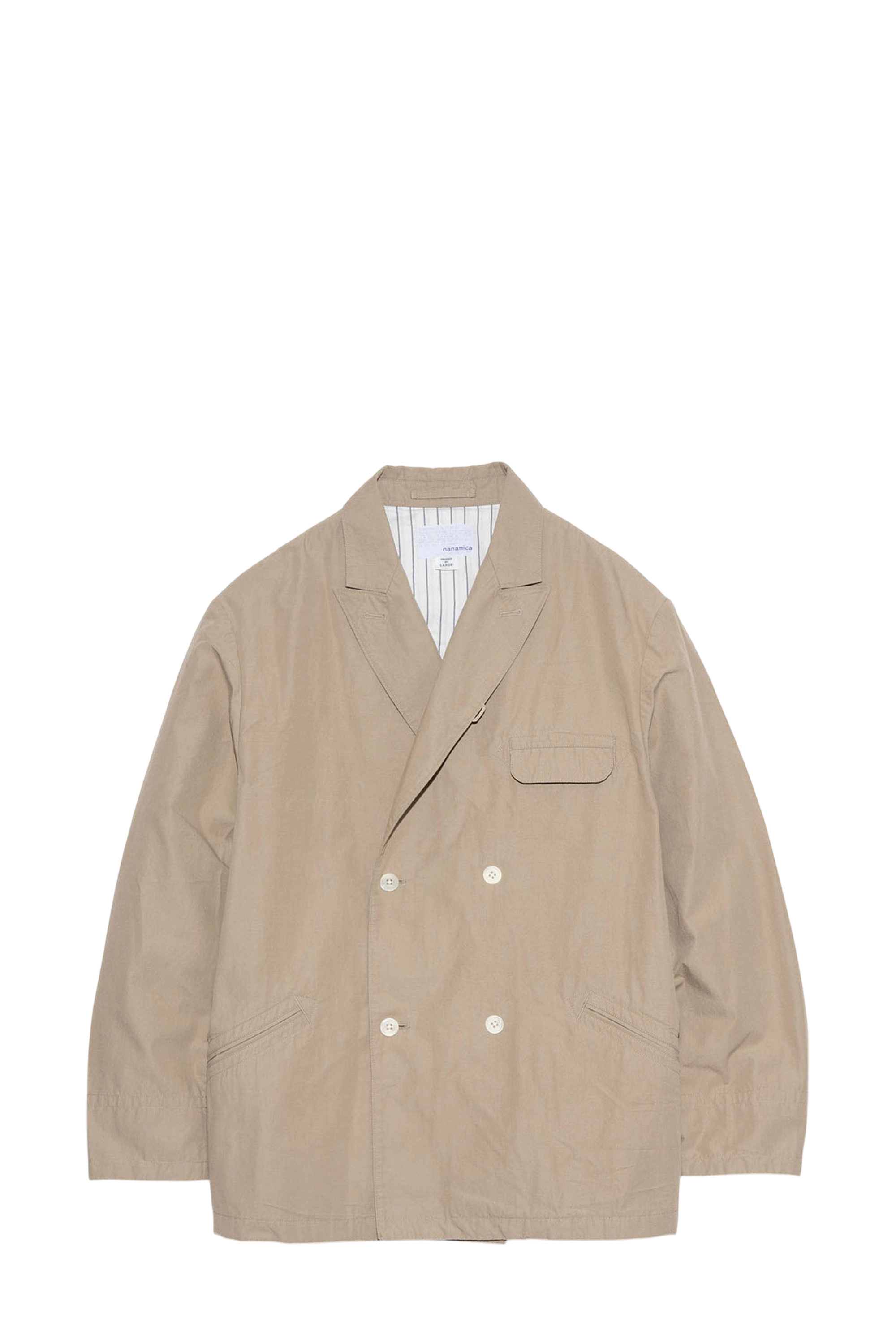 Beige Double Breasted Club Jacket