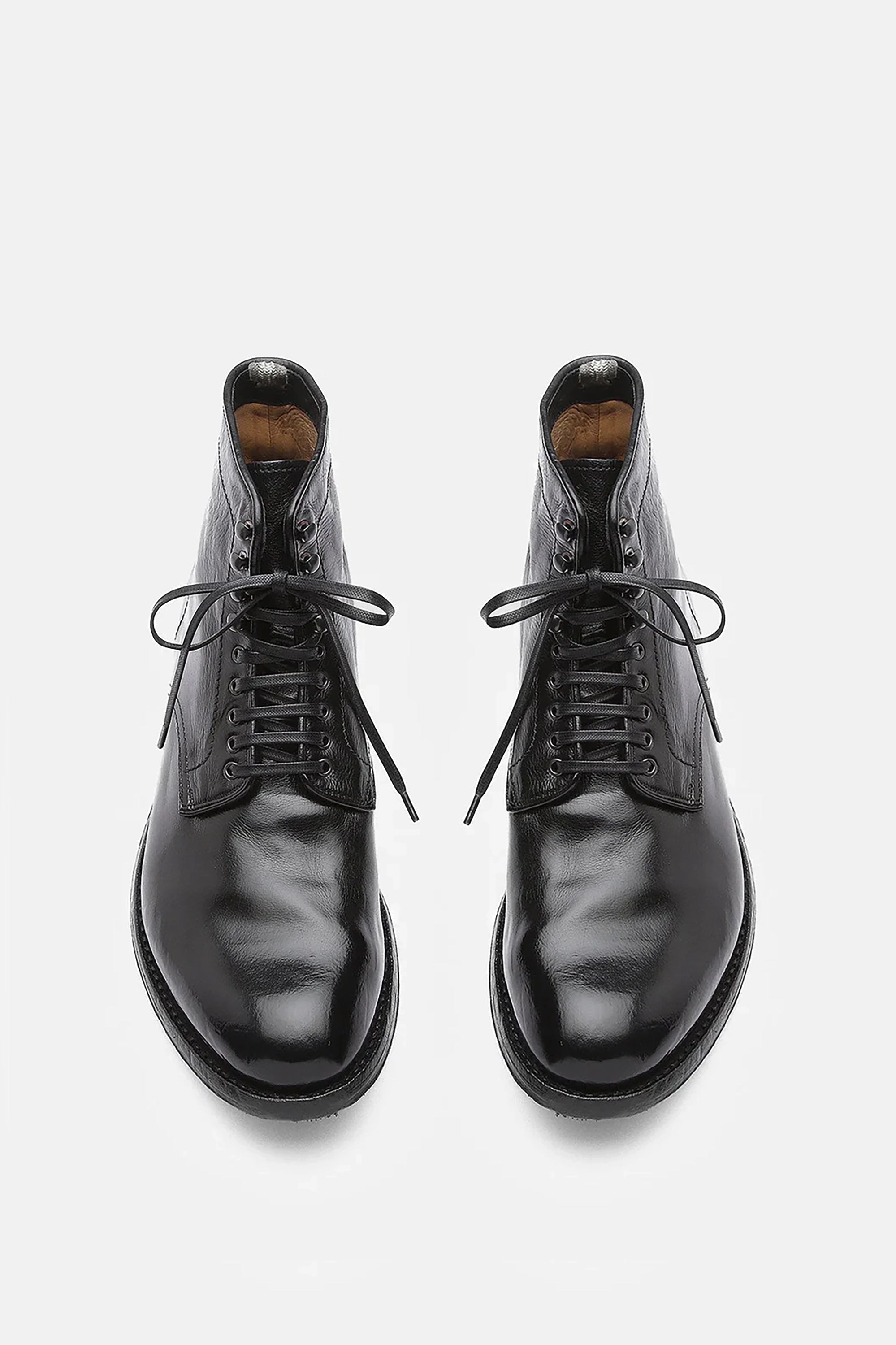 Black Leather Anatomia Ankle Boots