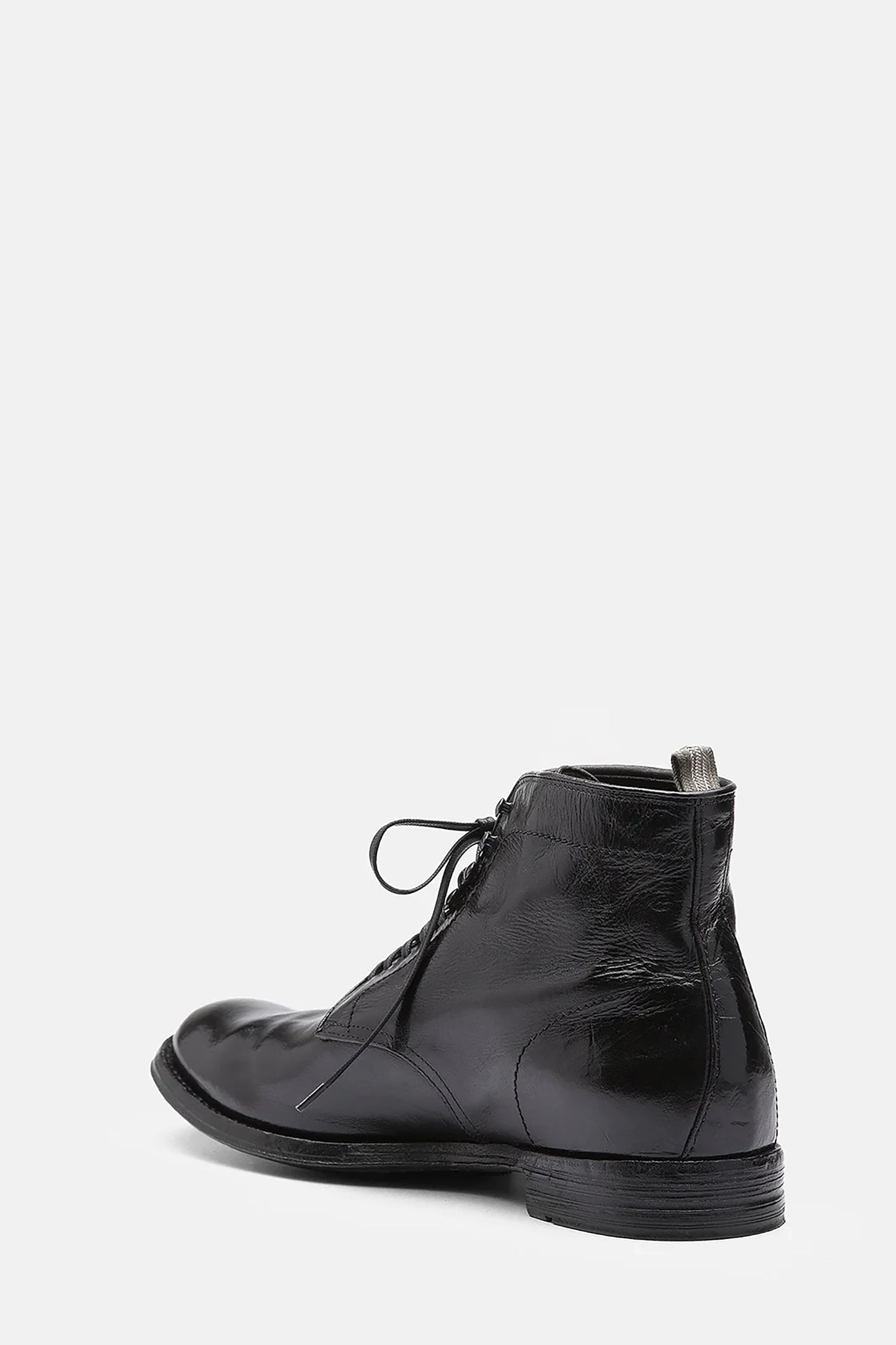 Black Leather Anatomia Ankle Boots