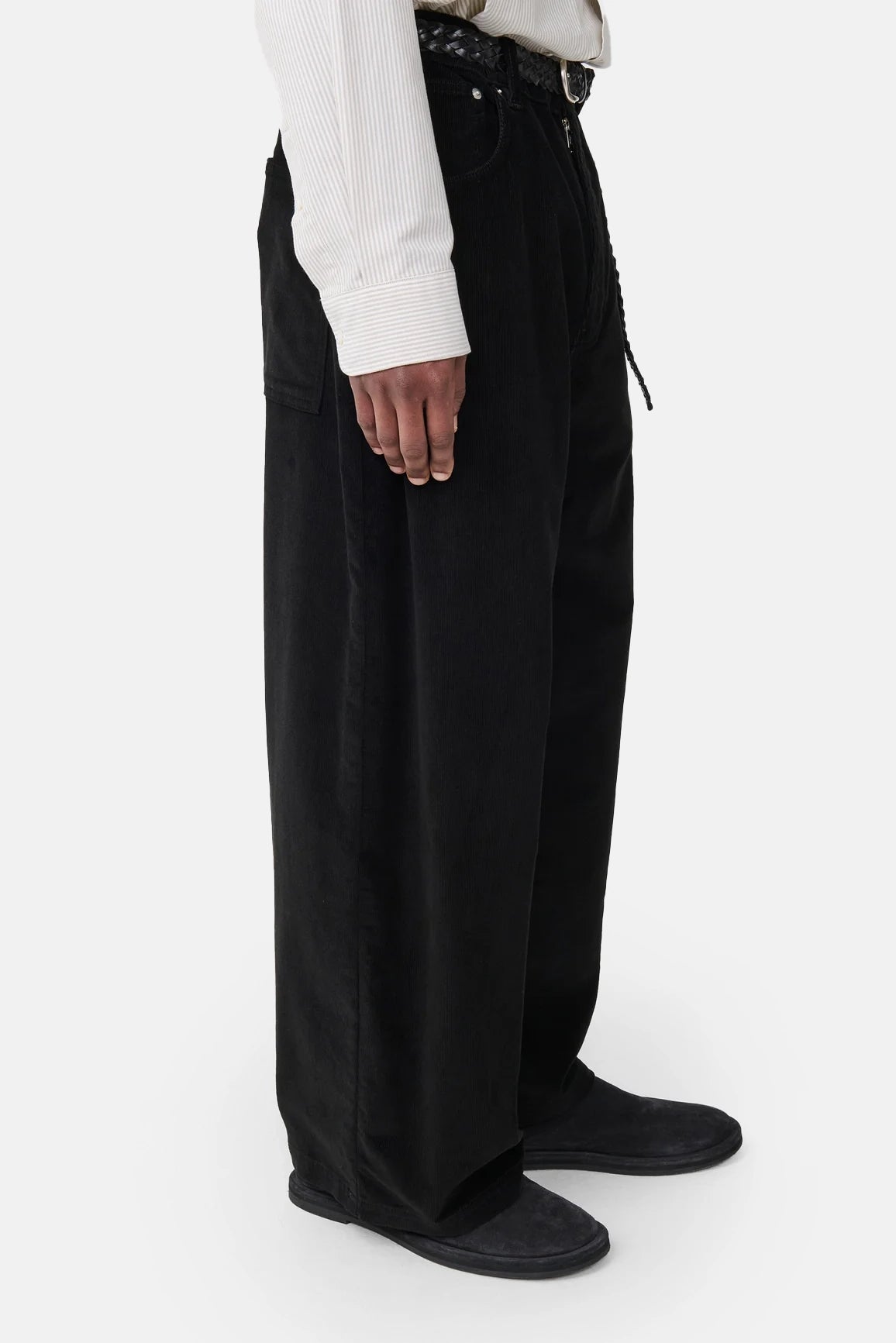 Black Paolo Corduroy Pant