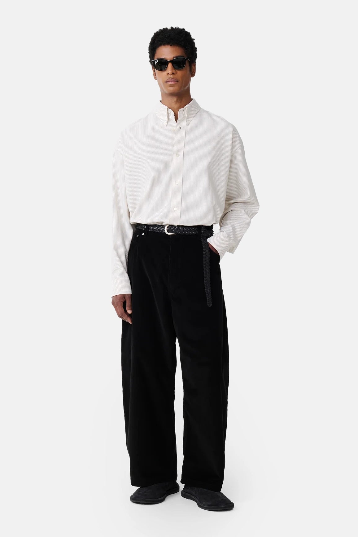 Black Paolo Corduroy Pant