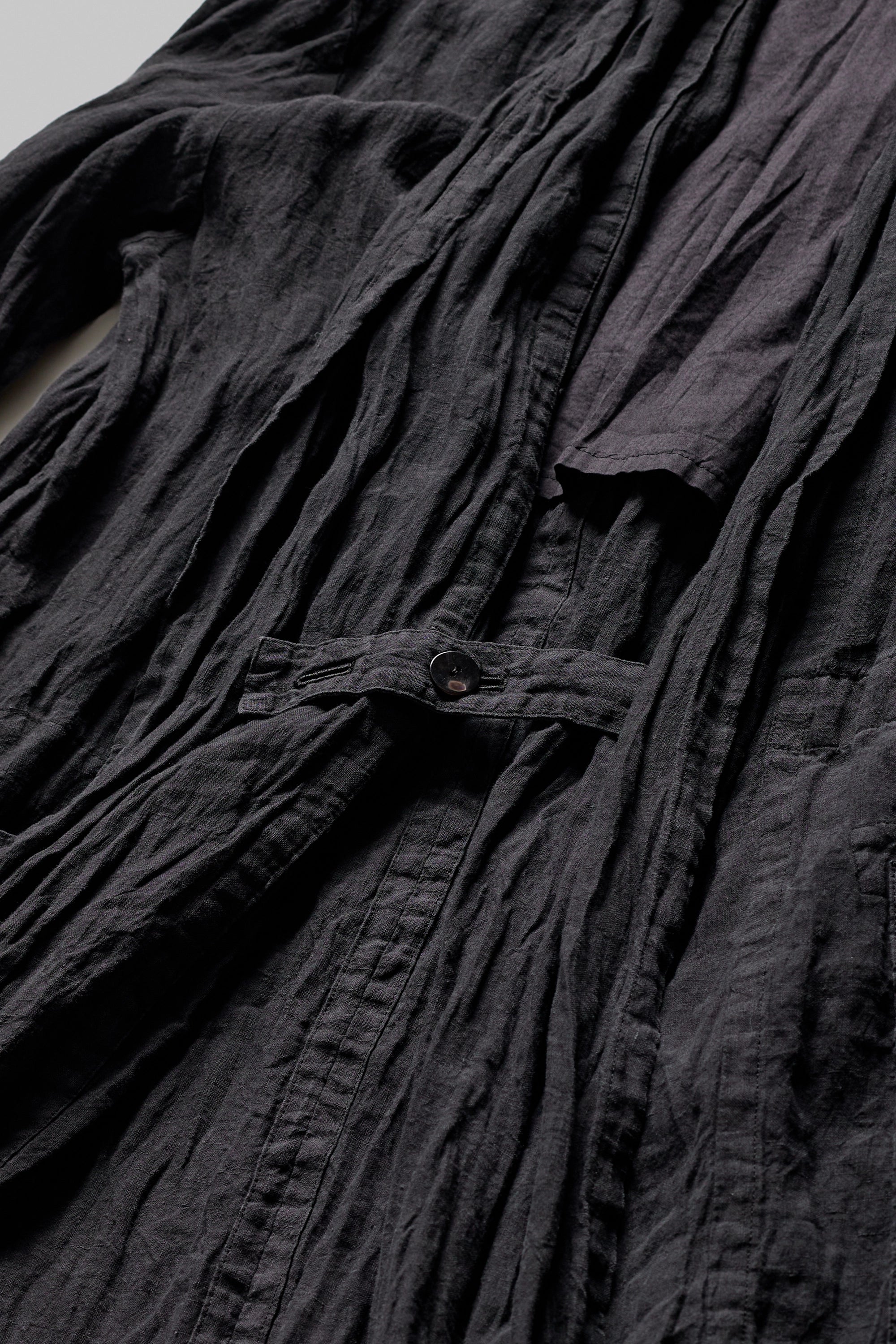 Black French Robe Coat