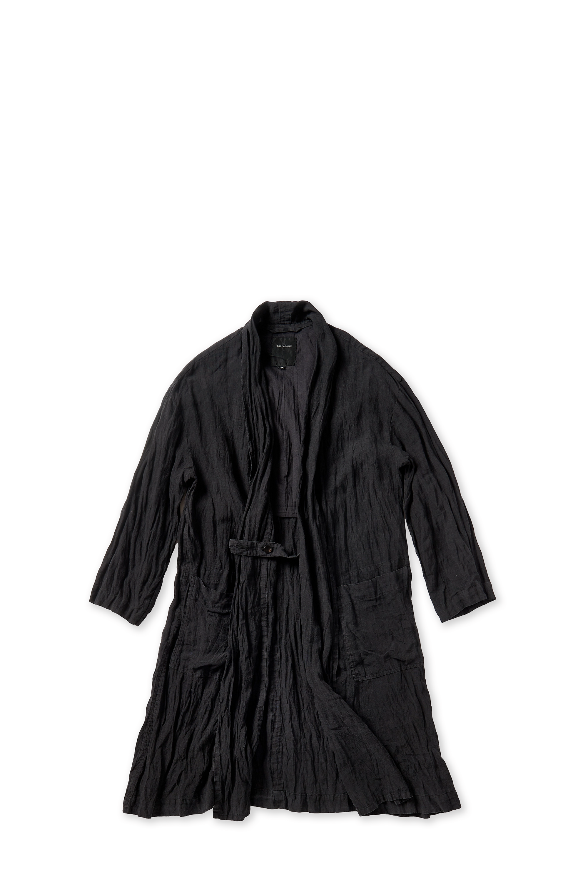 Black French Robe Coat
