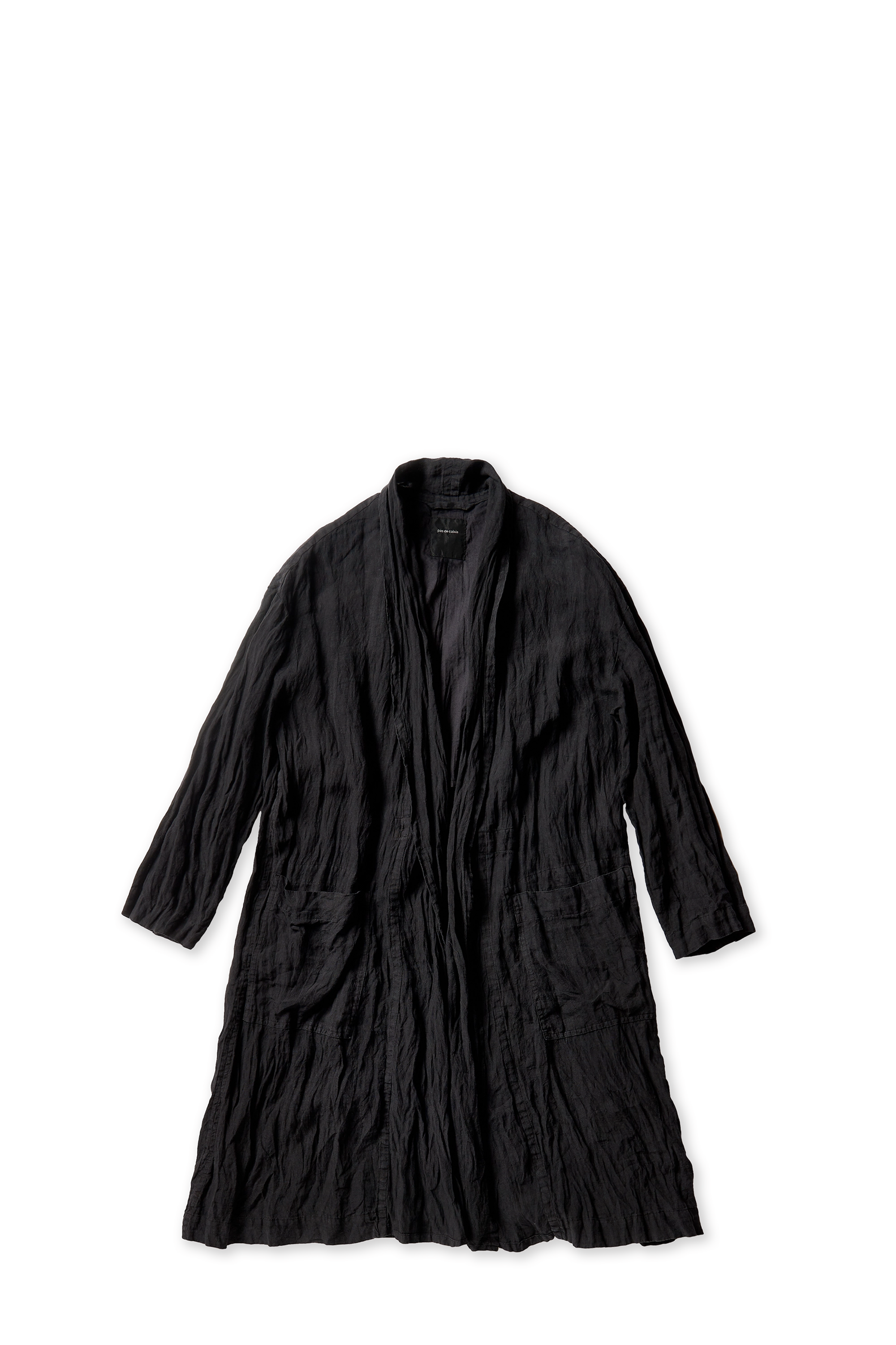 Black French Robe Coat