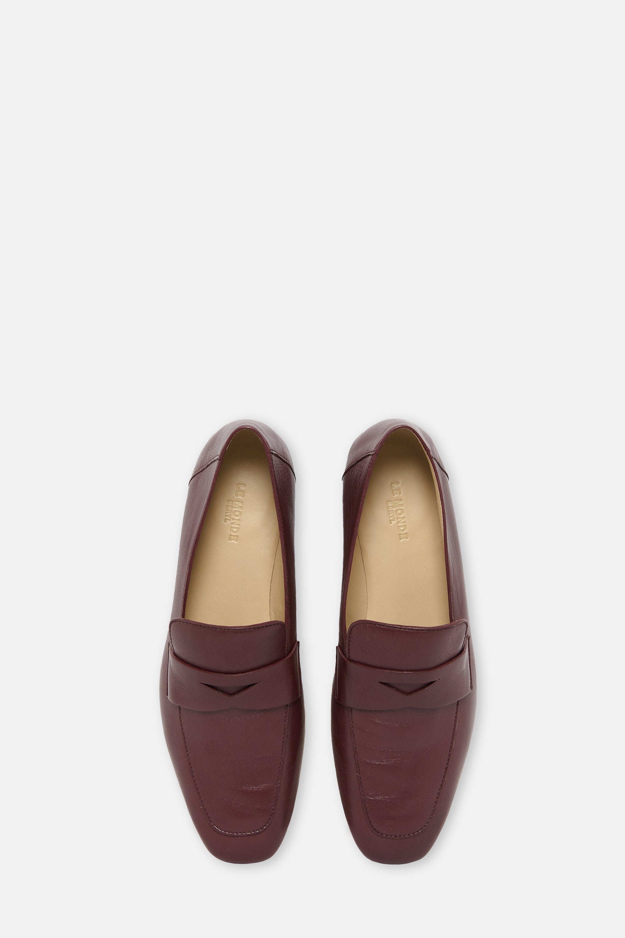 Oxblood Loafer Leather Placket