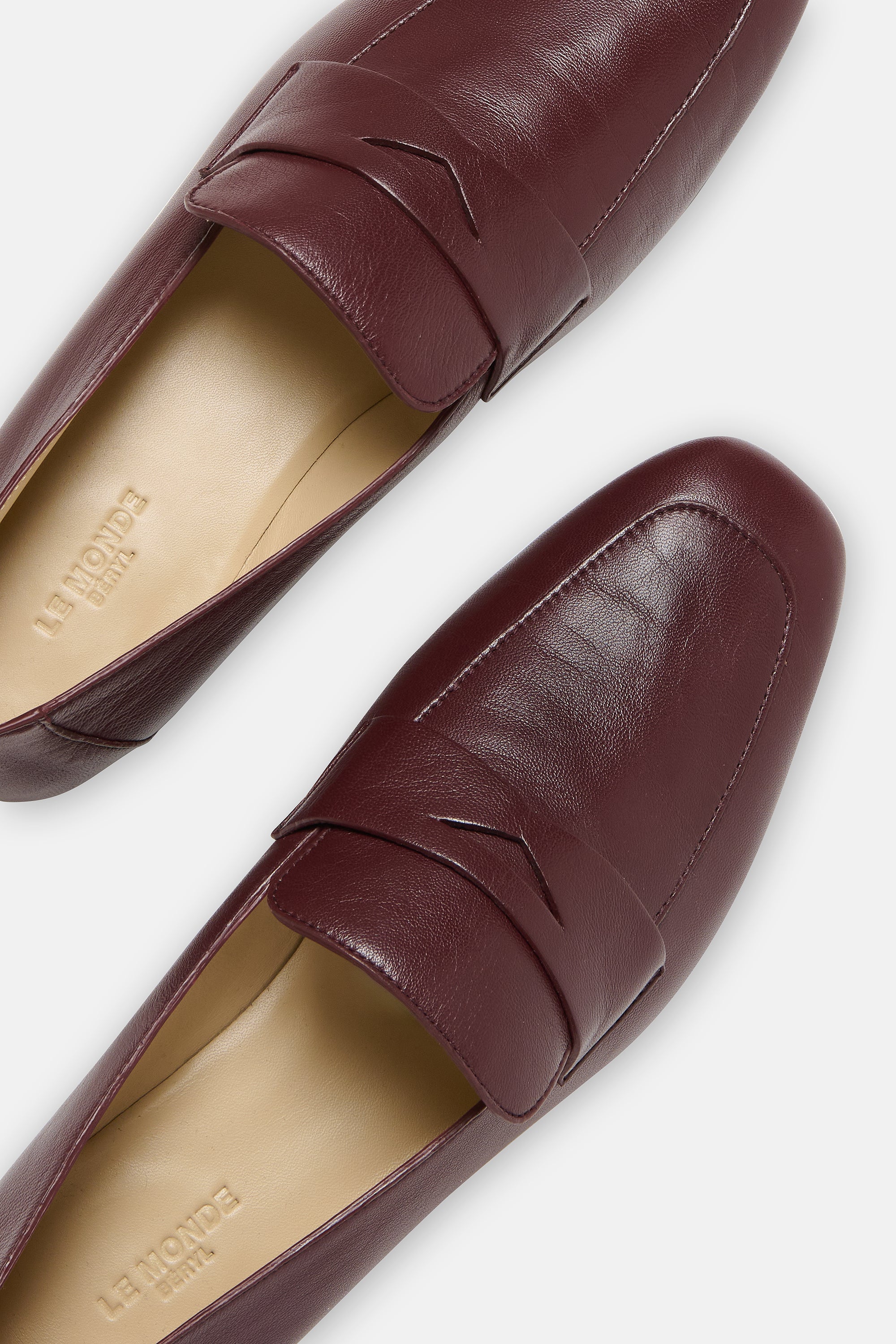 Oxblood Loafer Leather Placket
