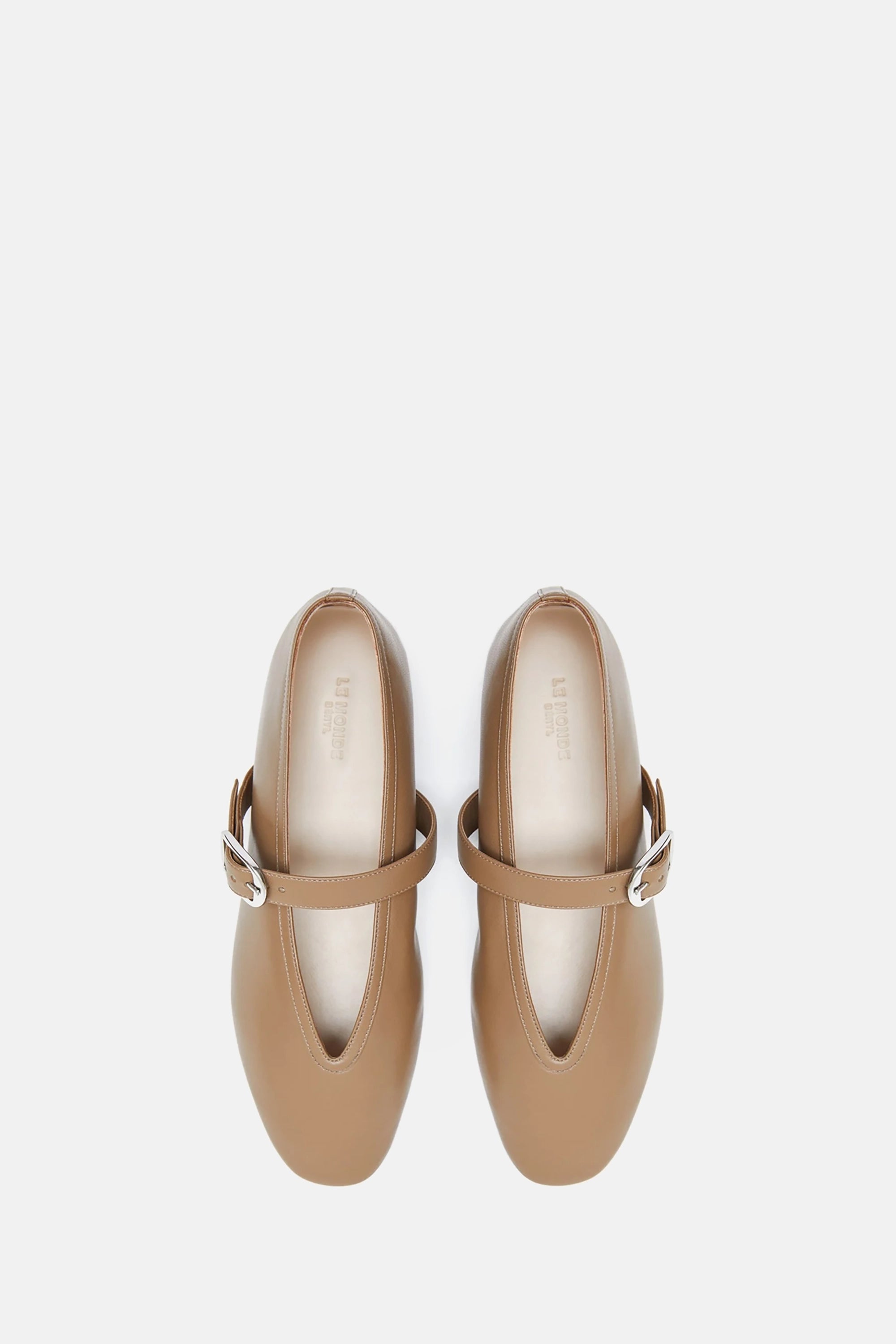 Taupe Leather Stella Slipper