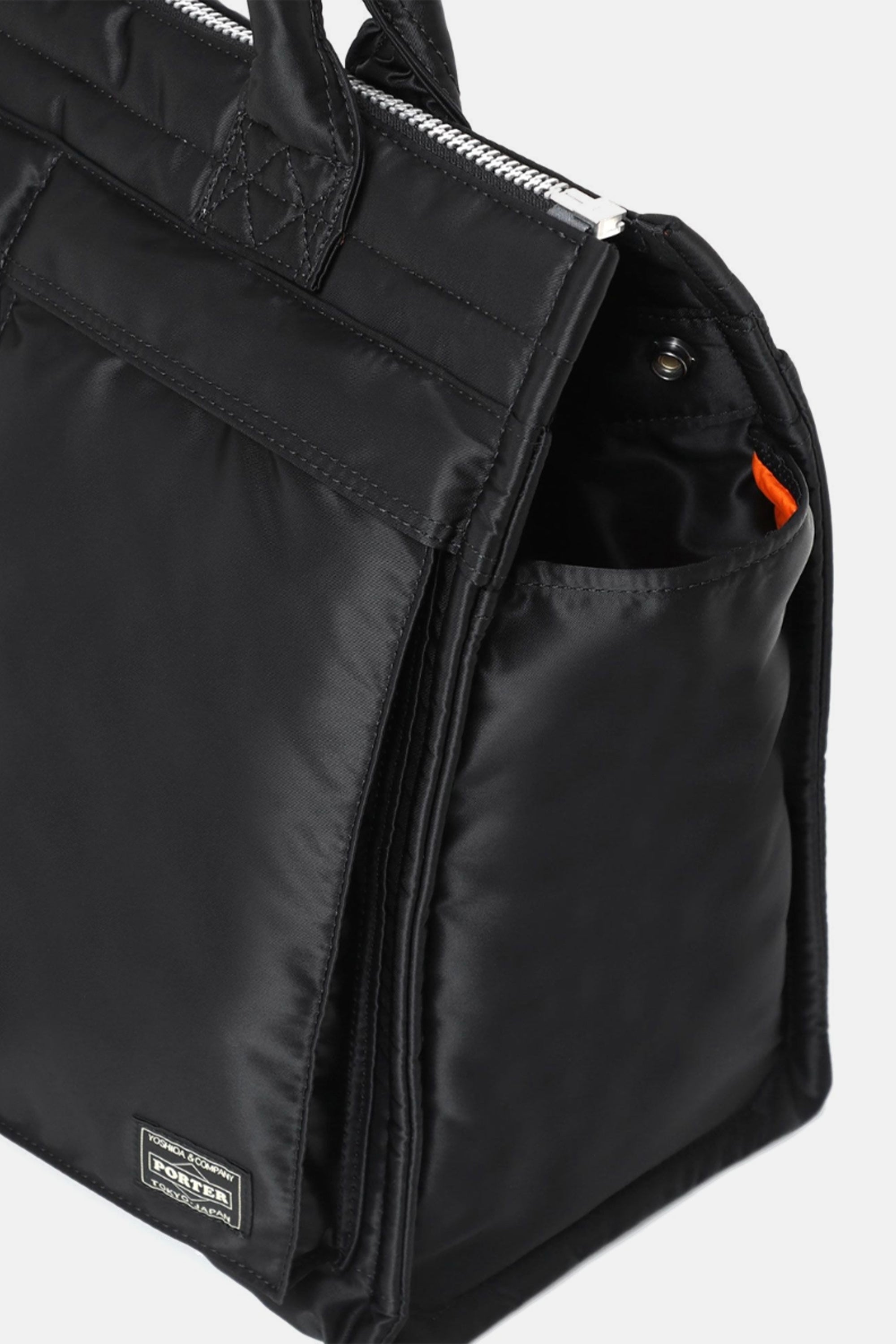 Black Tanker Square Tote Bag (L)