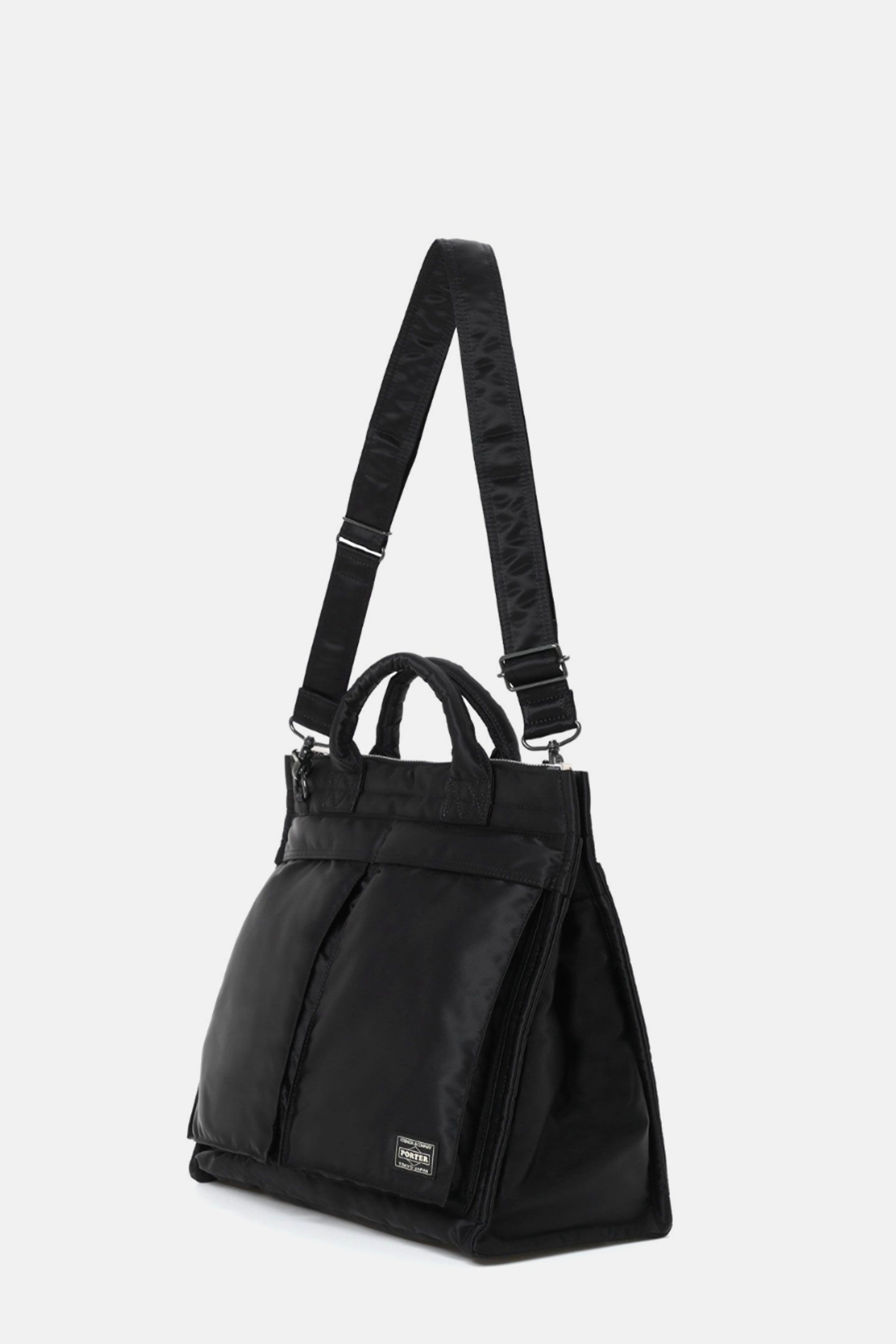 Black Tanker Square Tote Bag (L)