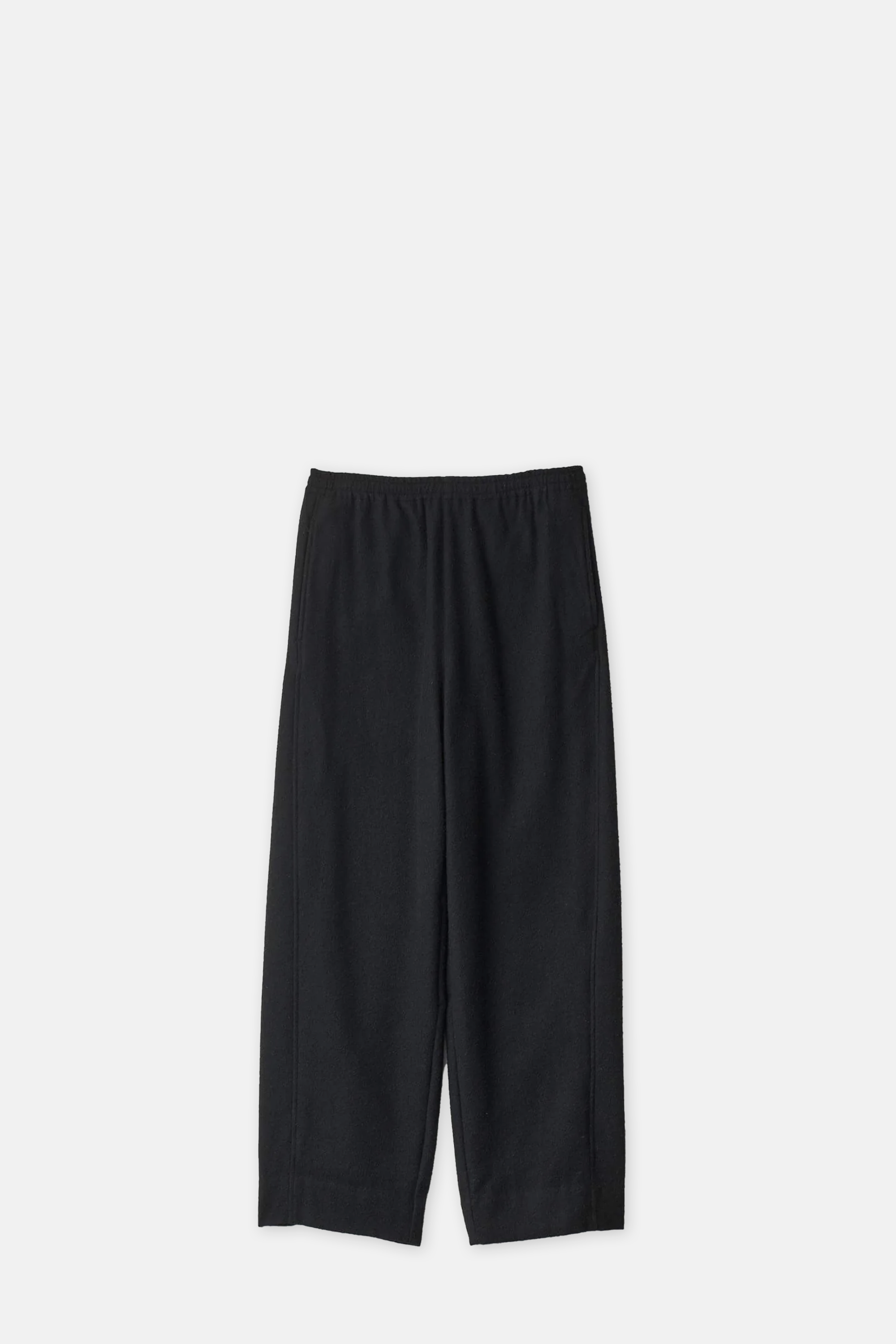 Black Wool and Cashmere Fleece Trousers