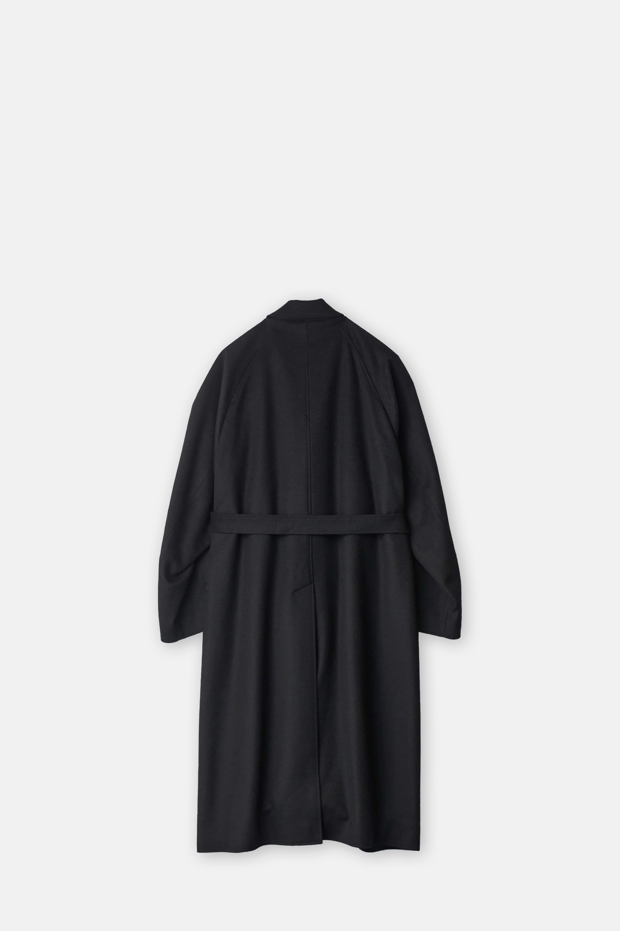 Black Oversized Peak Lapel Coat