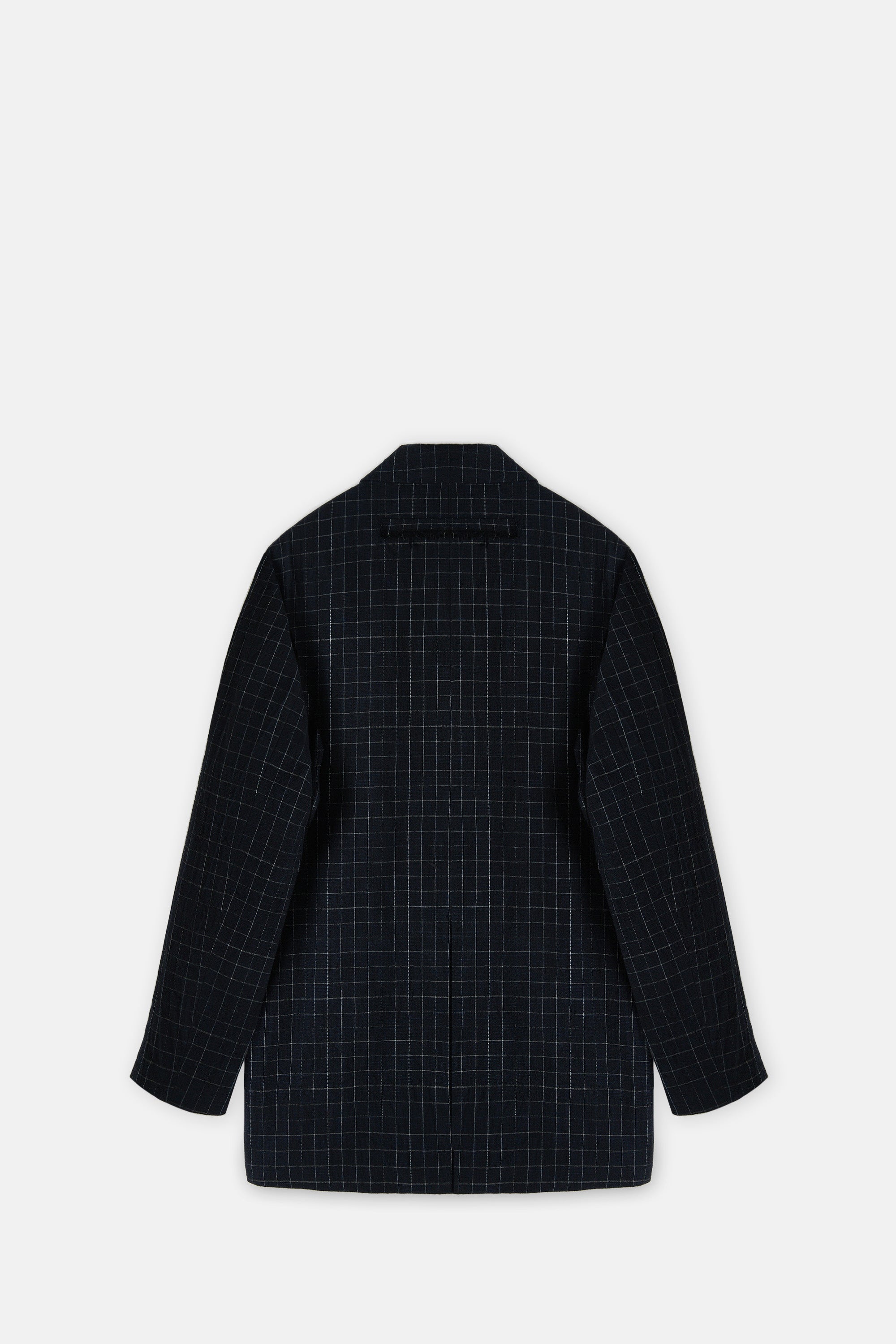 The Artist Jacket Crumpled Check Ink