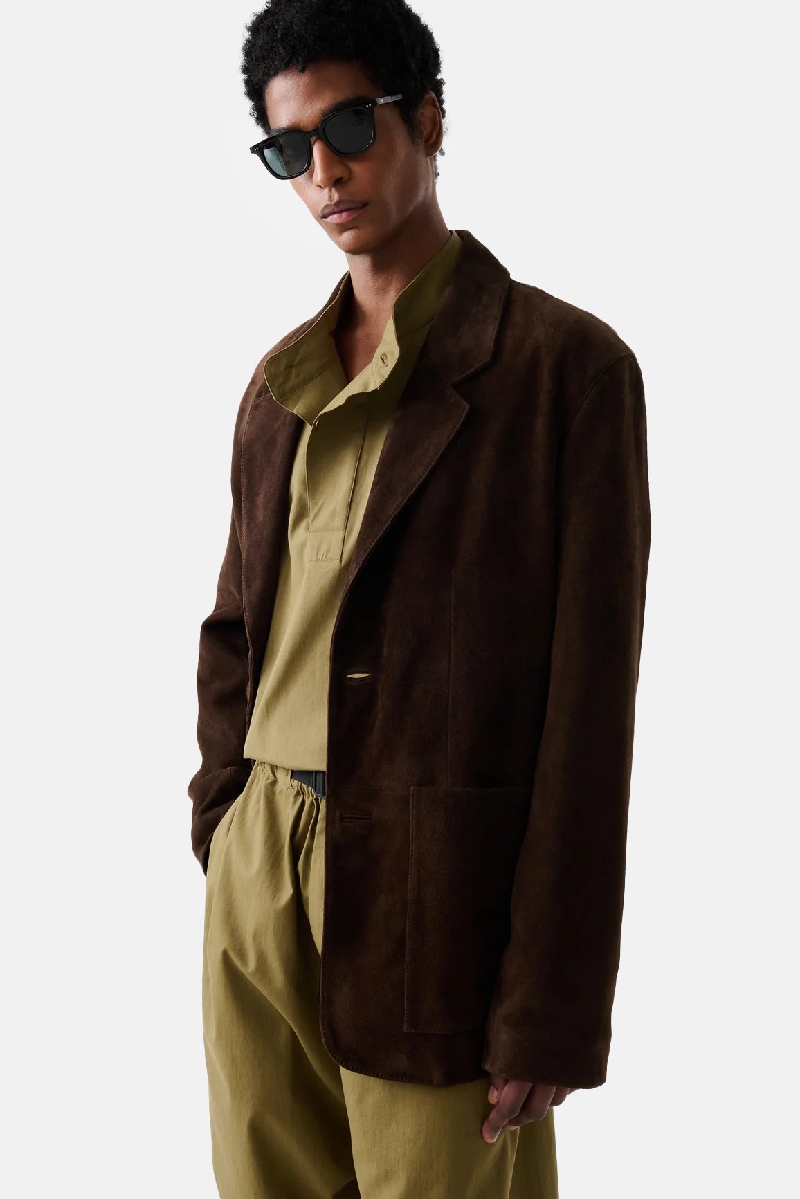 Brown Tiko Suede Jacket