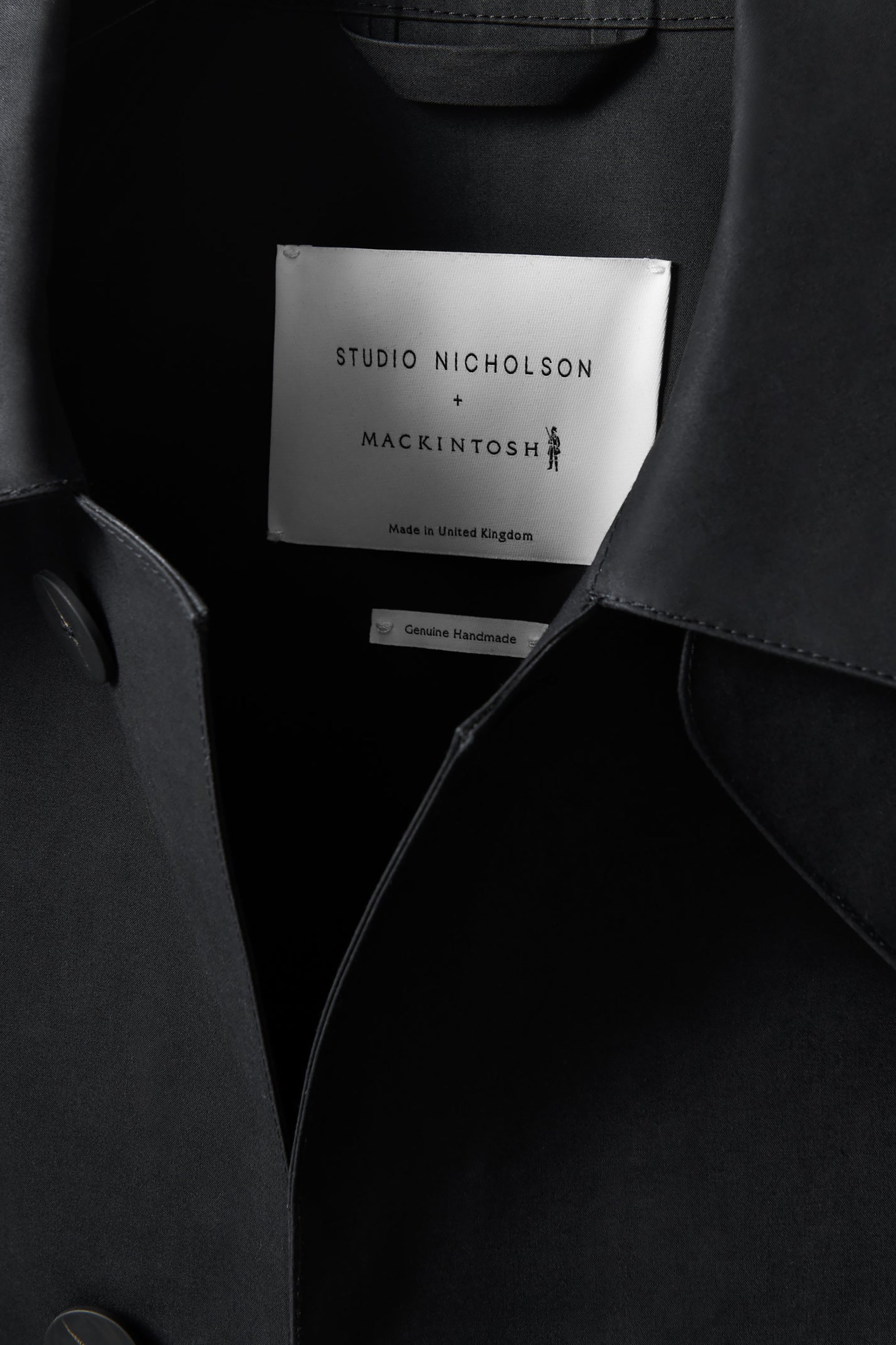 Black Ettrick Rubberised Long Coat