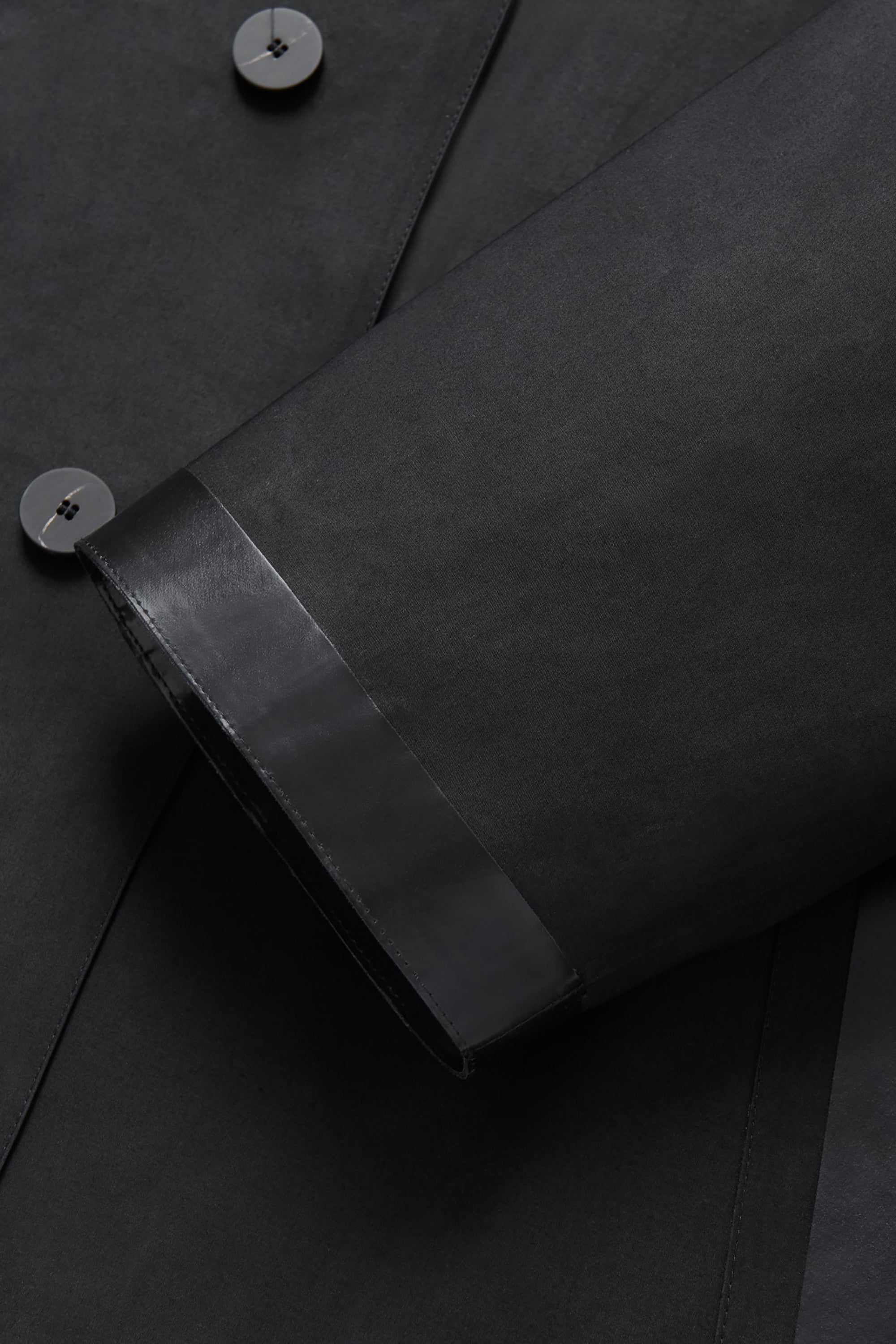 Black Ettrick Rubberised Long Coat