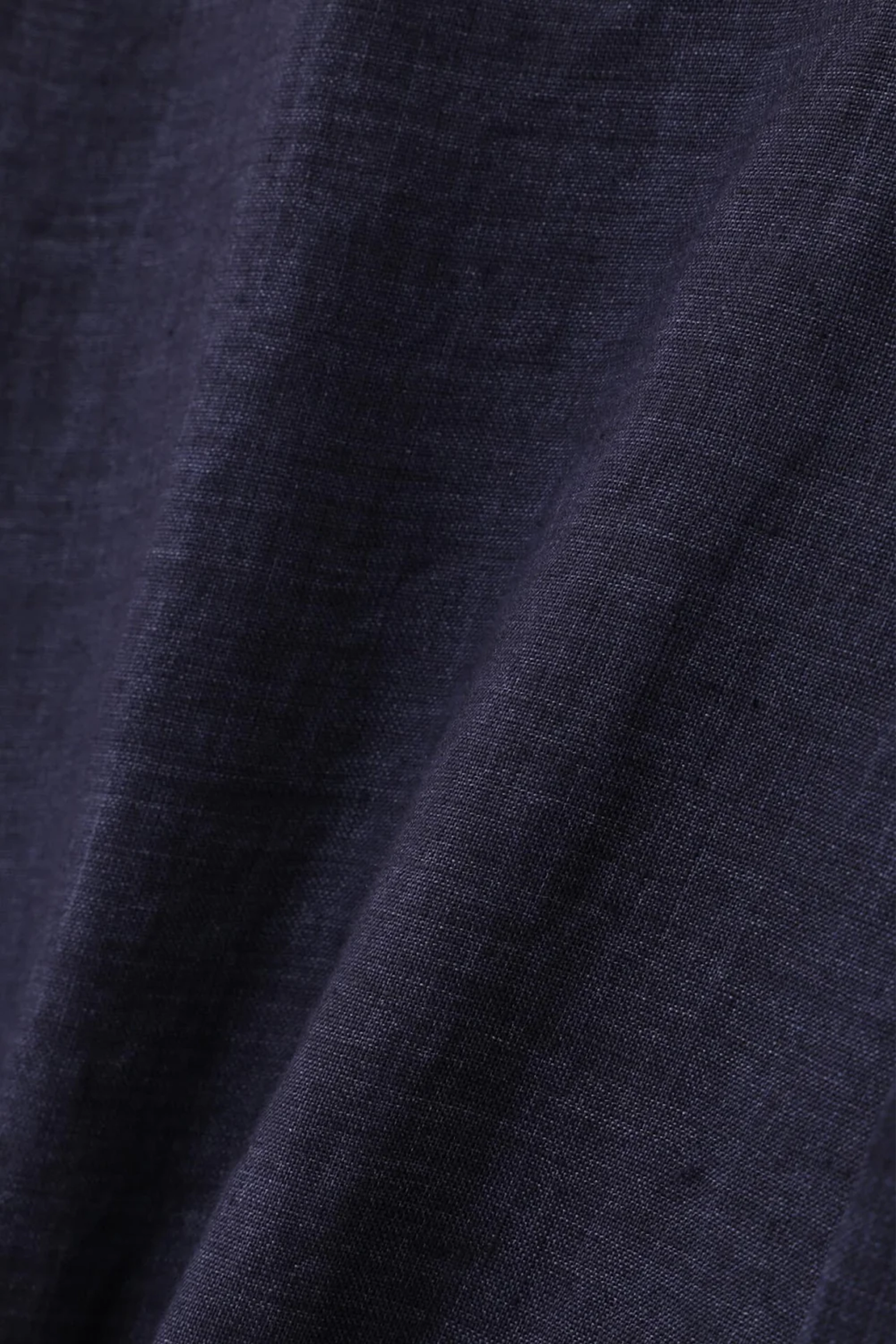 Navy Linen Poplin Shirt