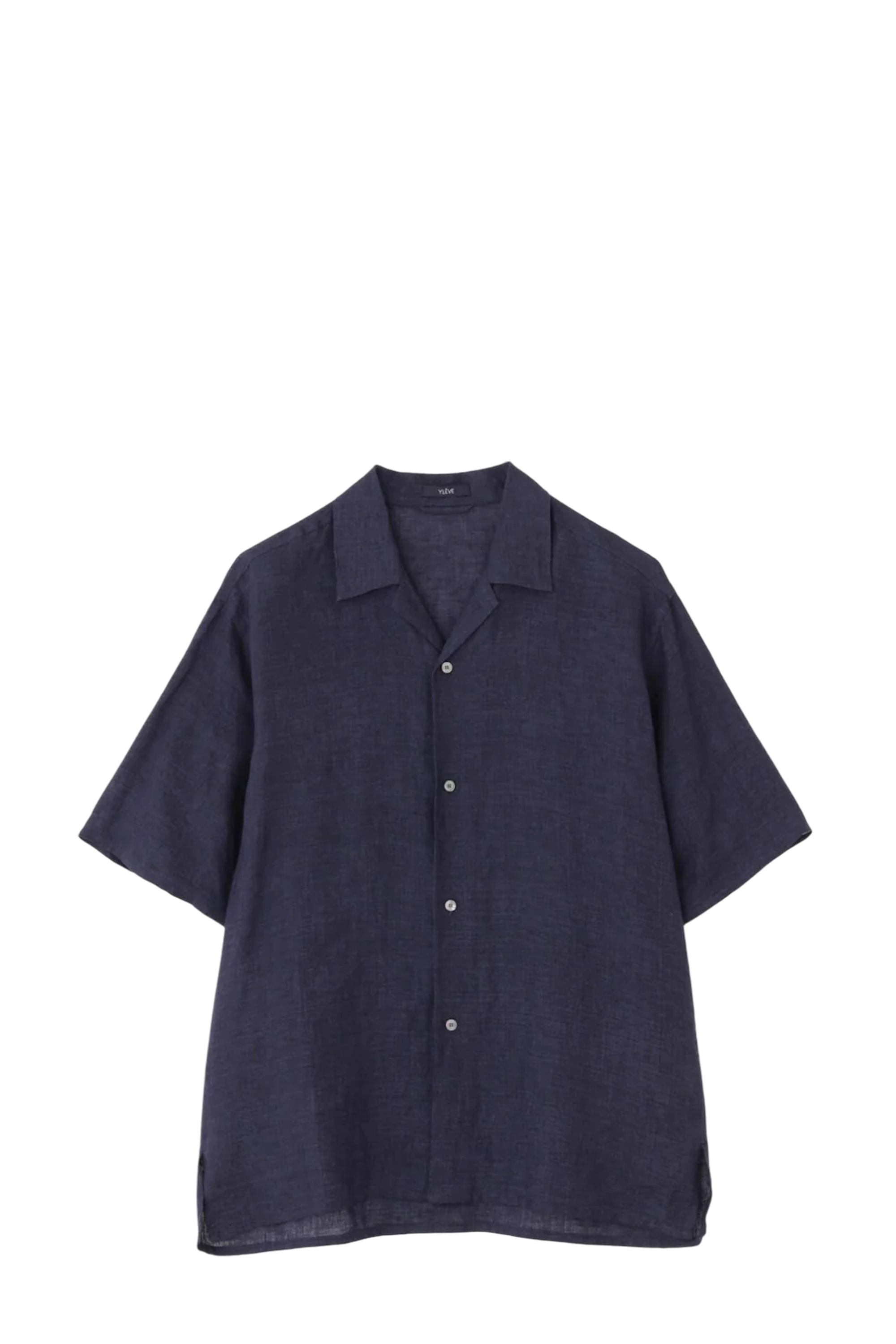Navy Linen Poplin Shirt