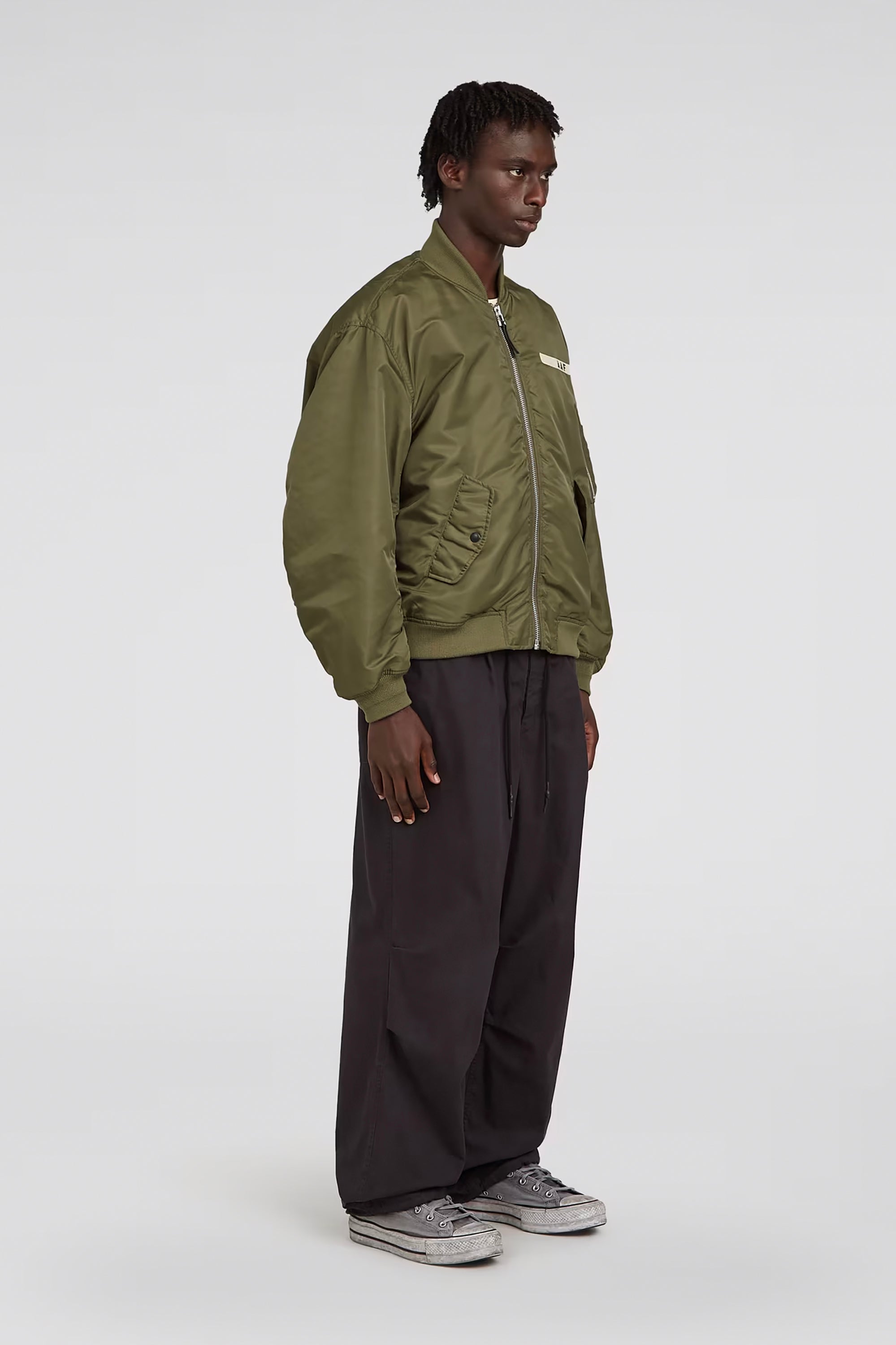 Dark Khaki Flight Bomber Jacket