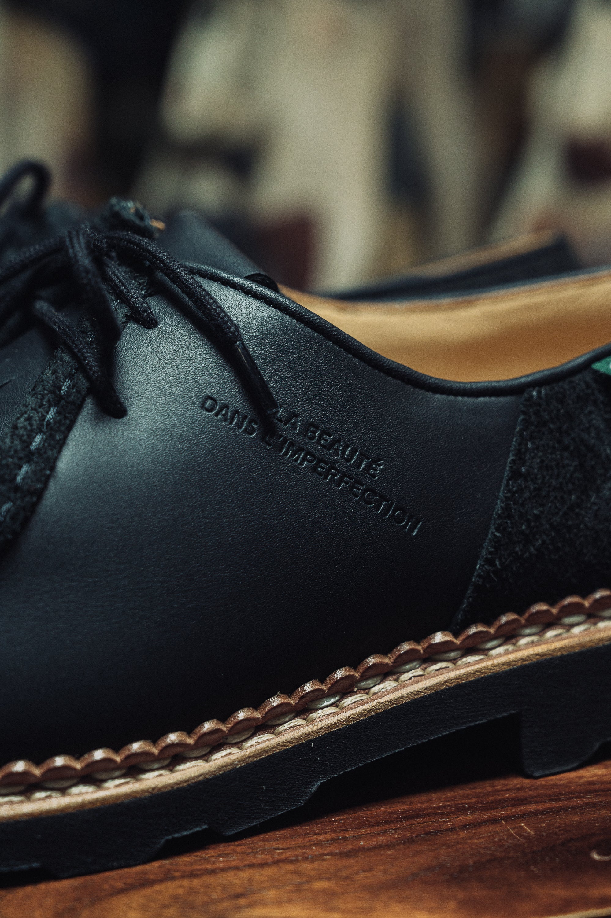 Paraboot X Universal Woorks Michael Black Velvet