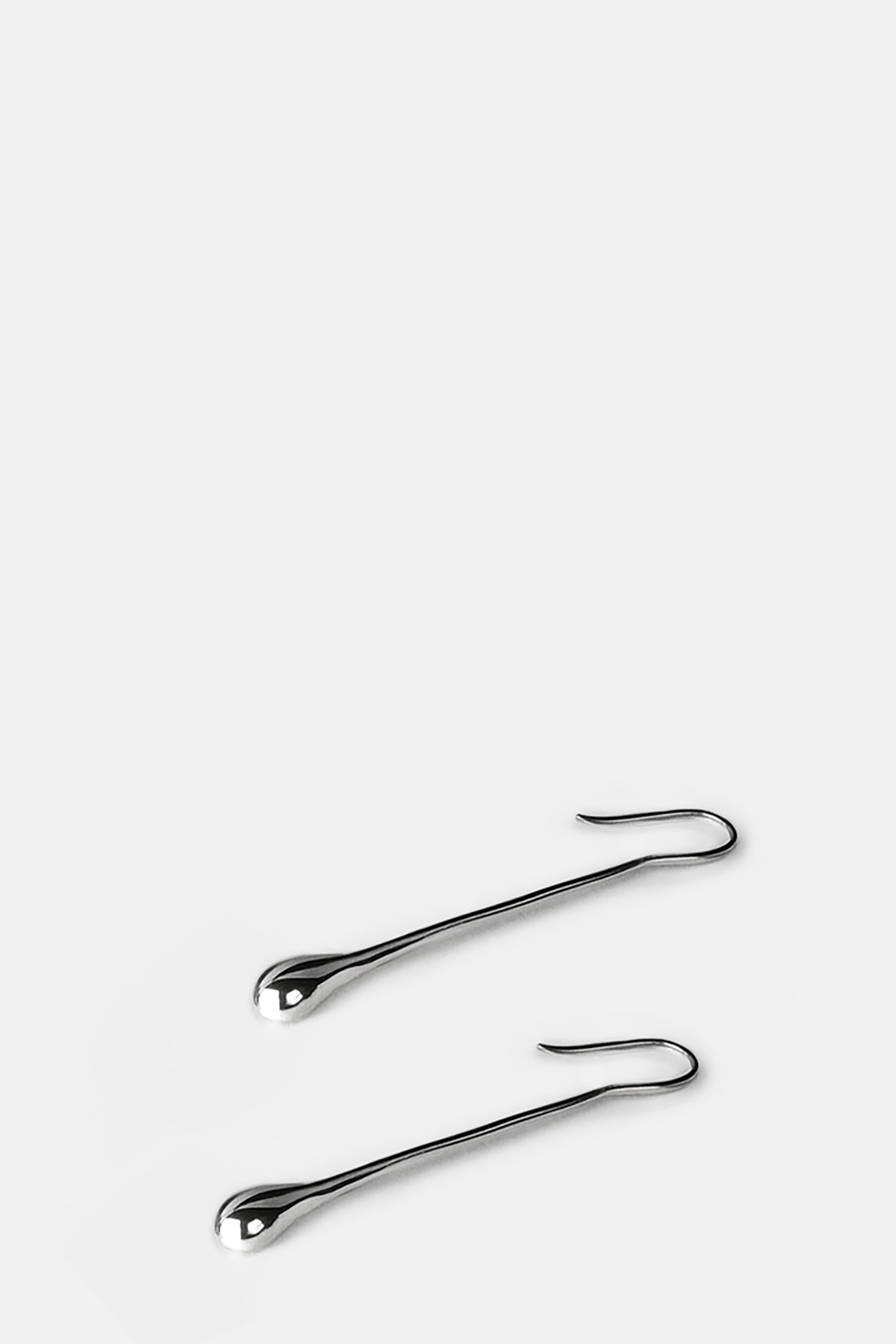 Silver Crack On Tears Earrings