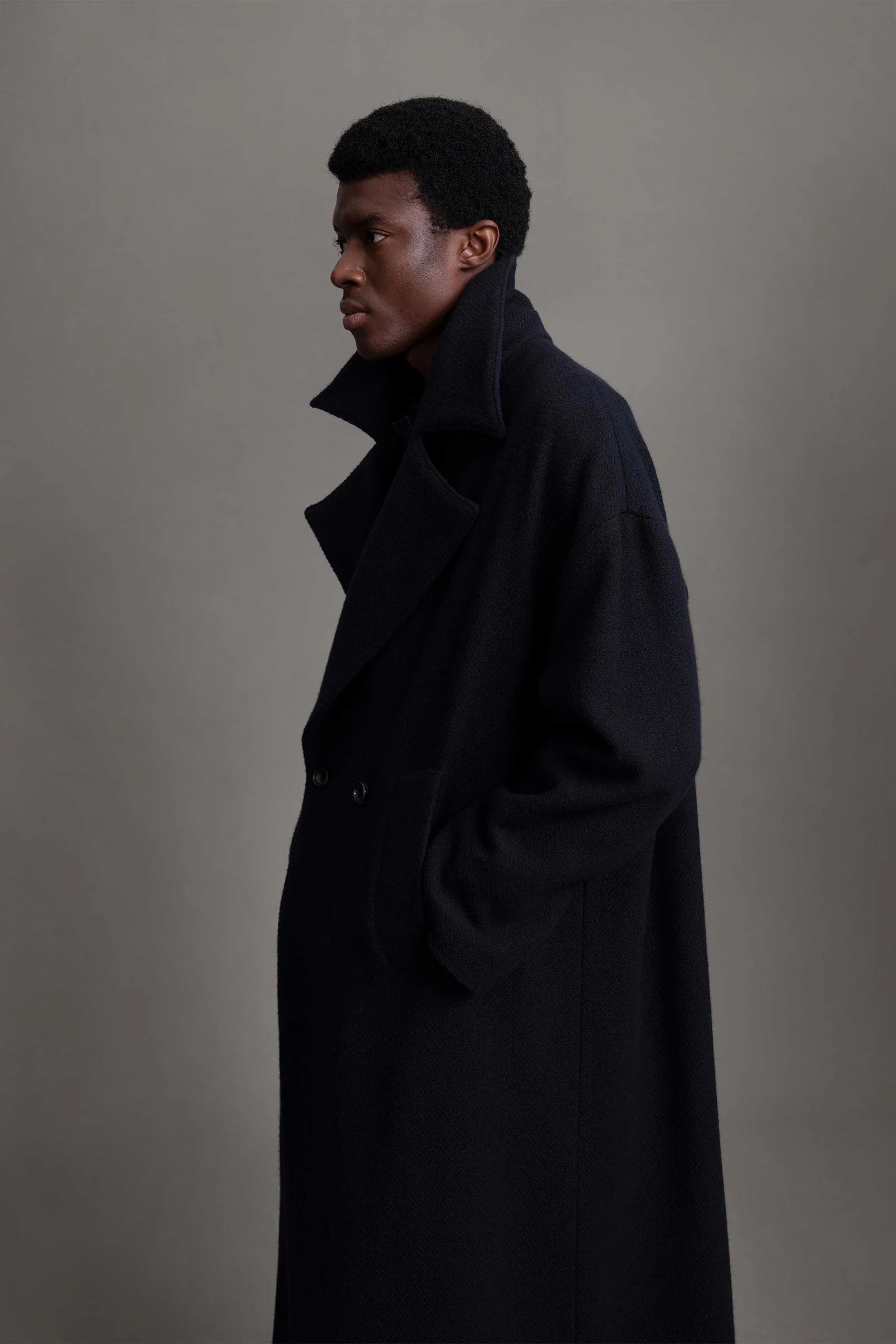 The Groundsman Coat Cashmere Herringbone