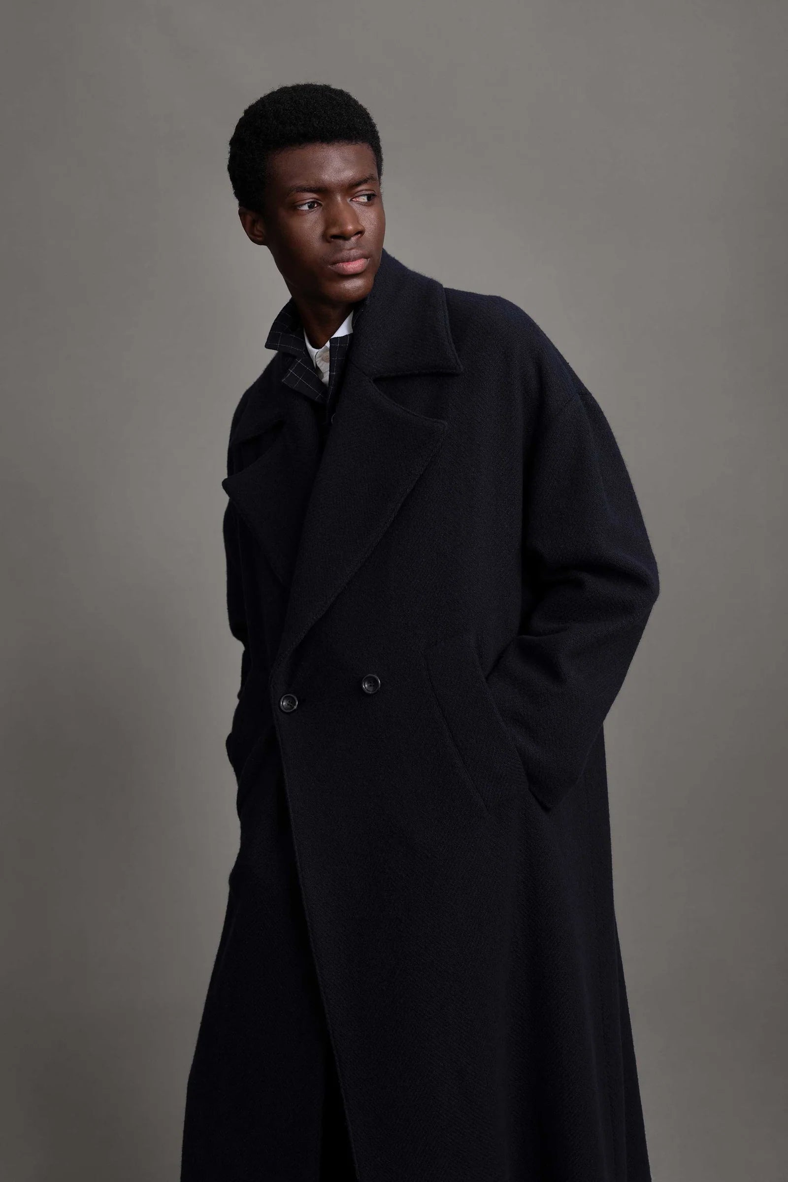 The Groundsman Coat Cashmere Herringbone