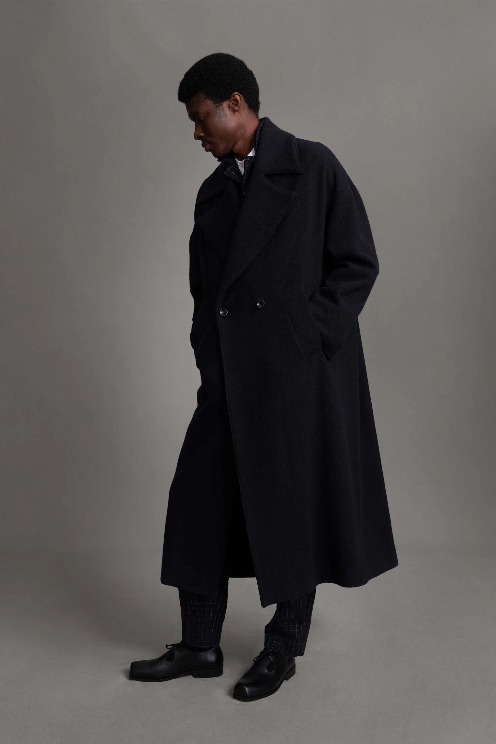The Groundsman Coat Cashmere Herringbone