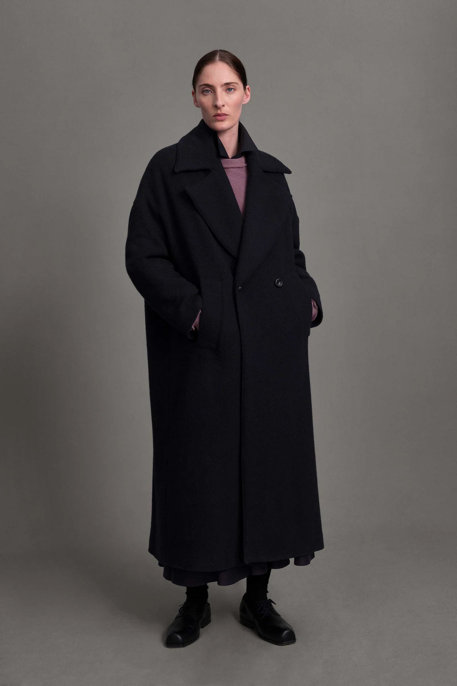 The Groundsman Coat Cashmere Herringbone
