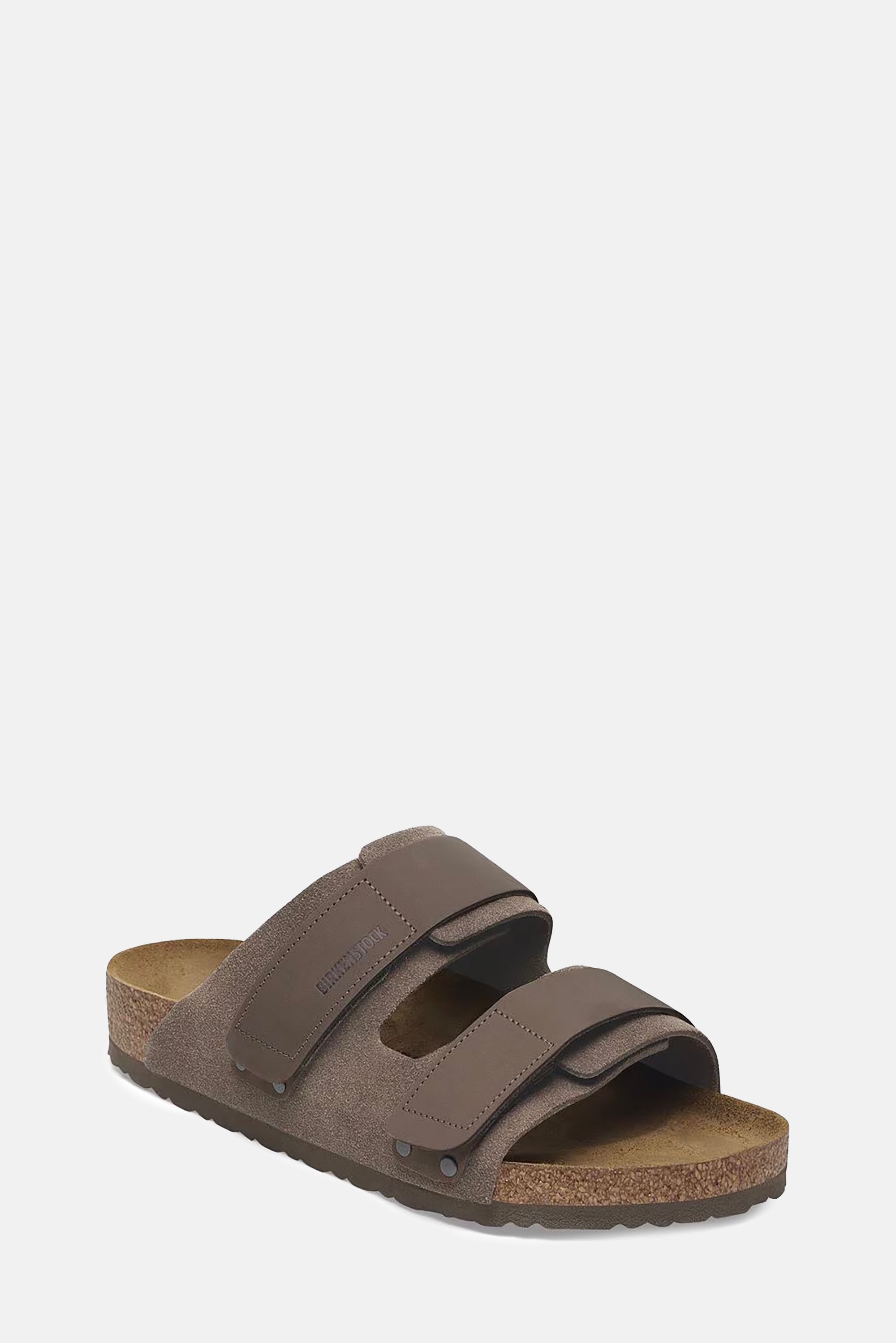 Concrete Grey Nubuk Leather Suede Uji