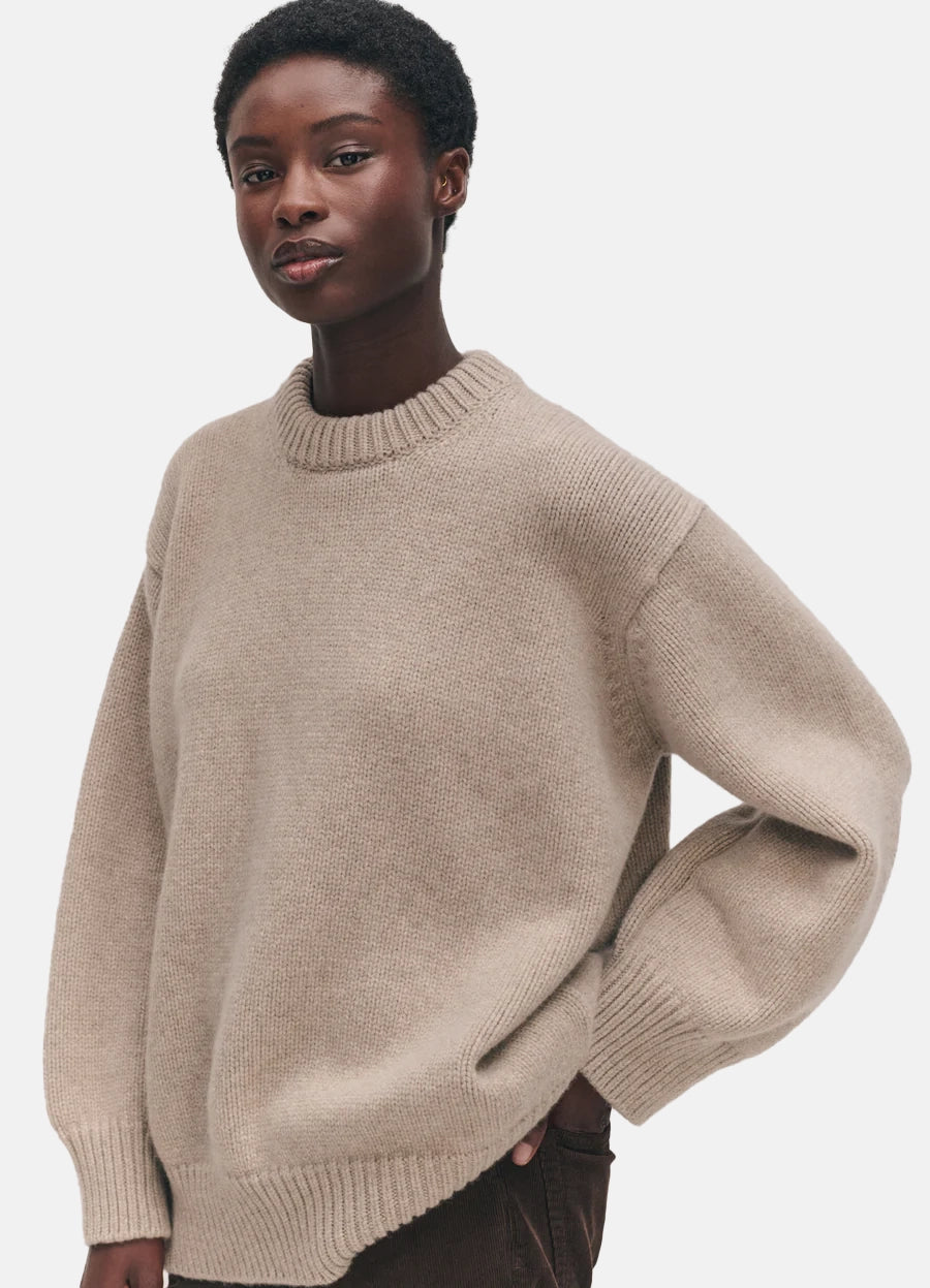 Oat Caragh Chunky Crewneck