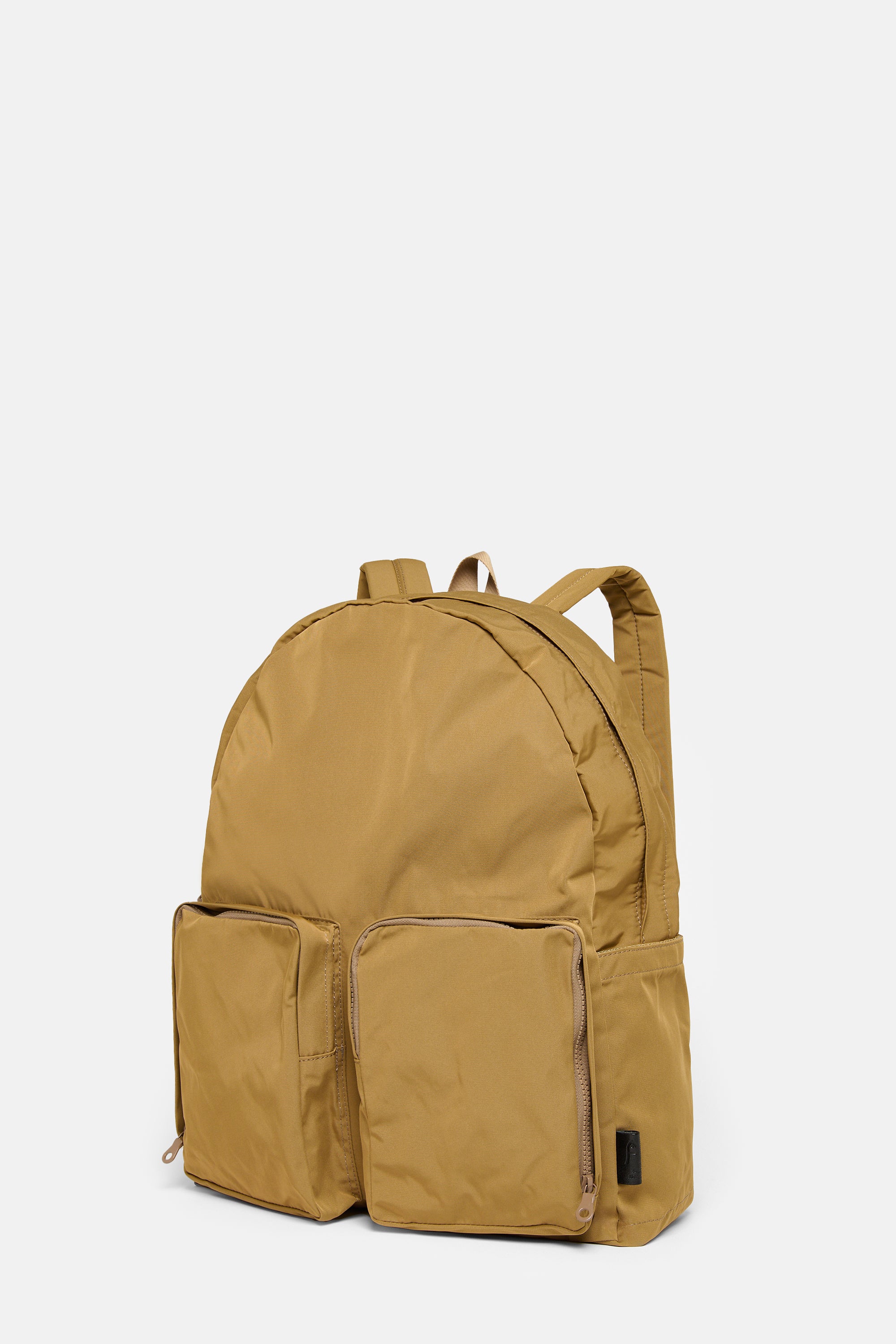 Beige Gabardine Backpack