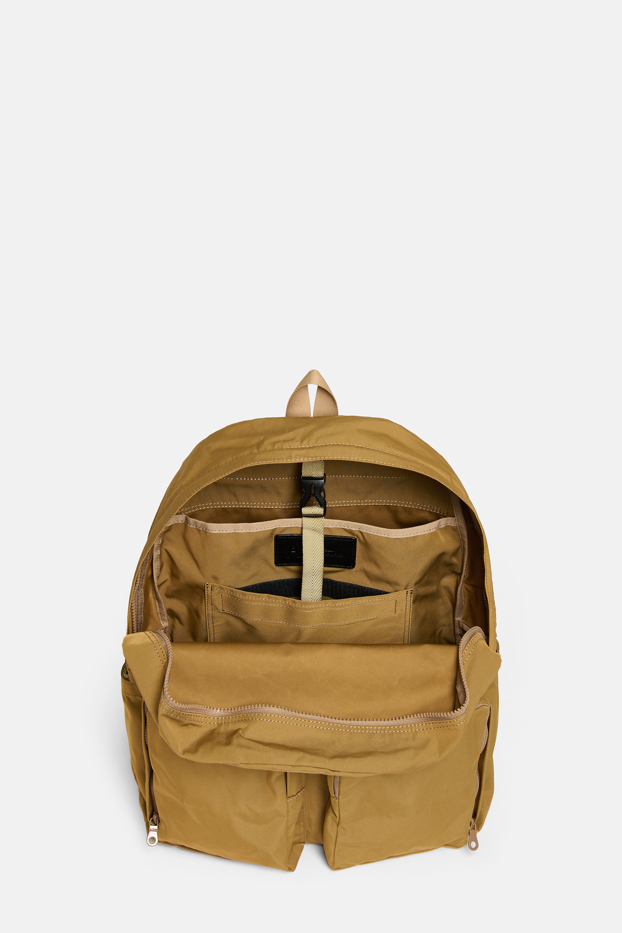 Beige Gabardine Backpack
