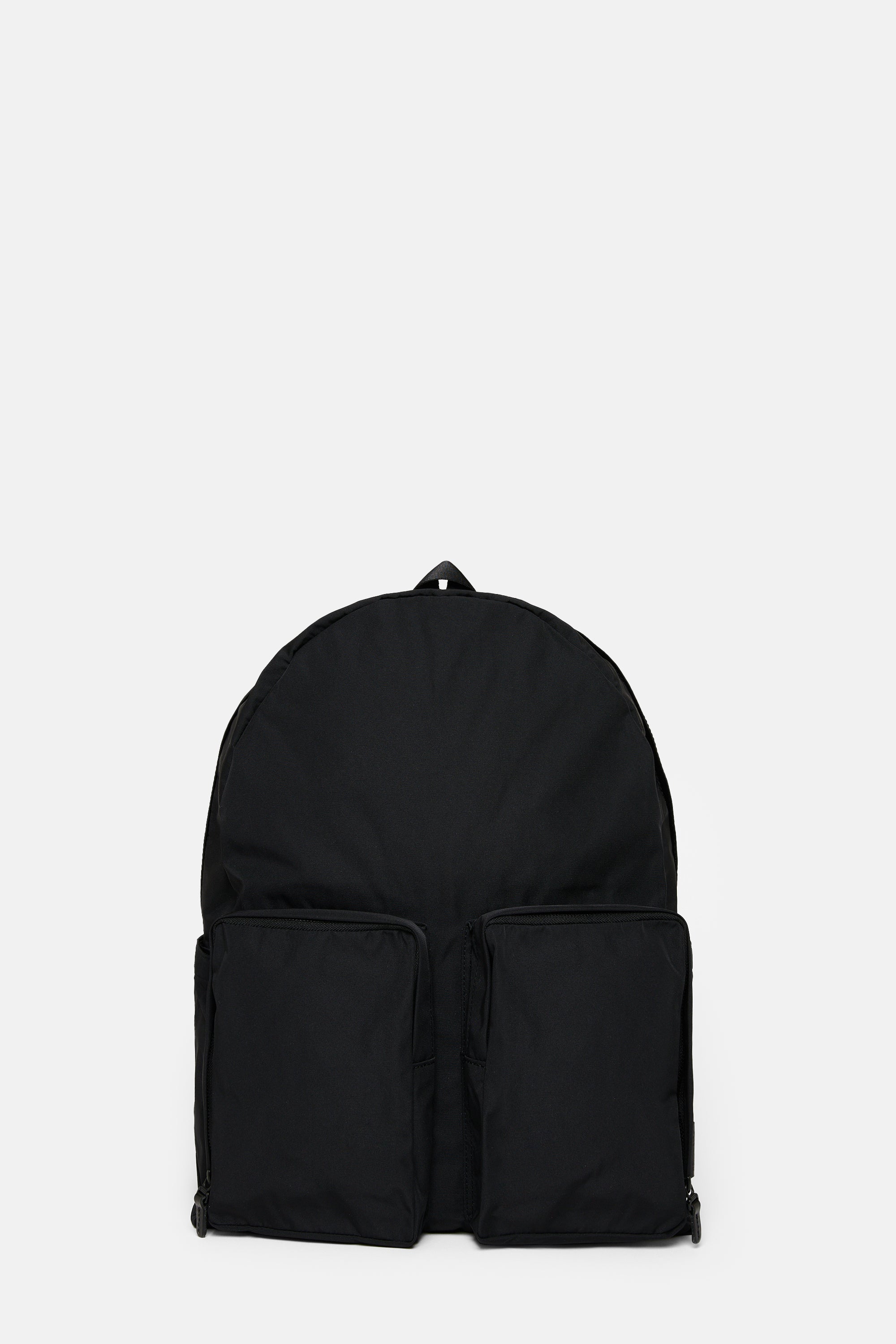 Black Gabardine Backpack