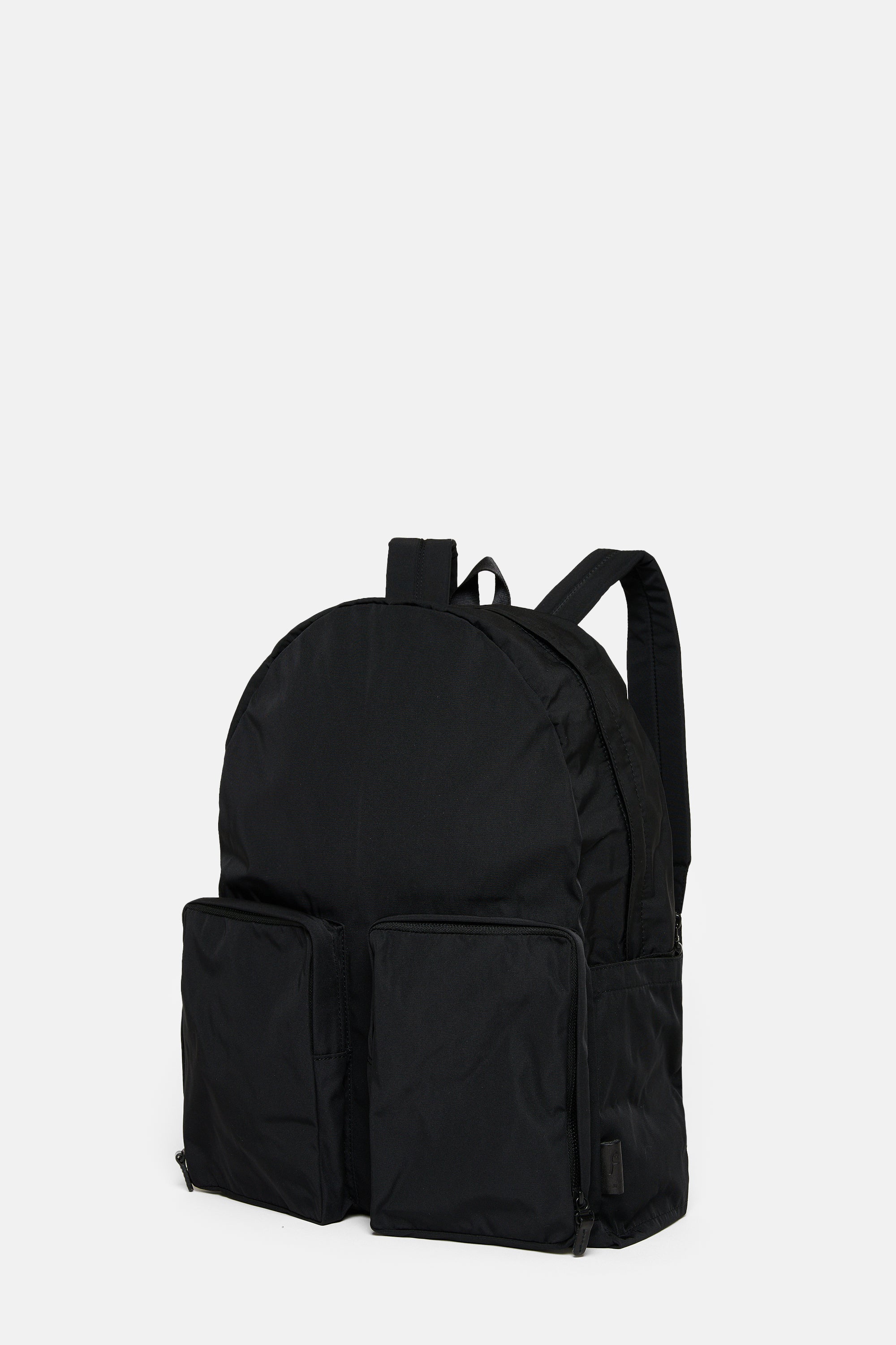 Black Gabardine Backpack
