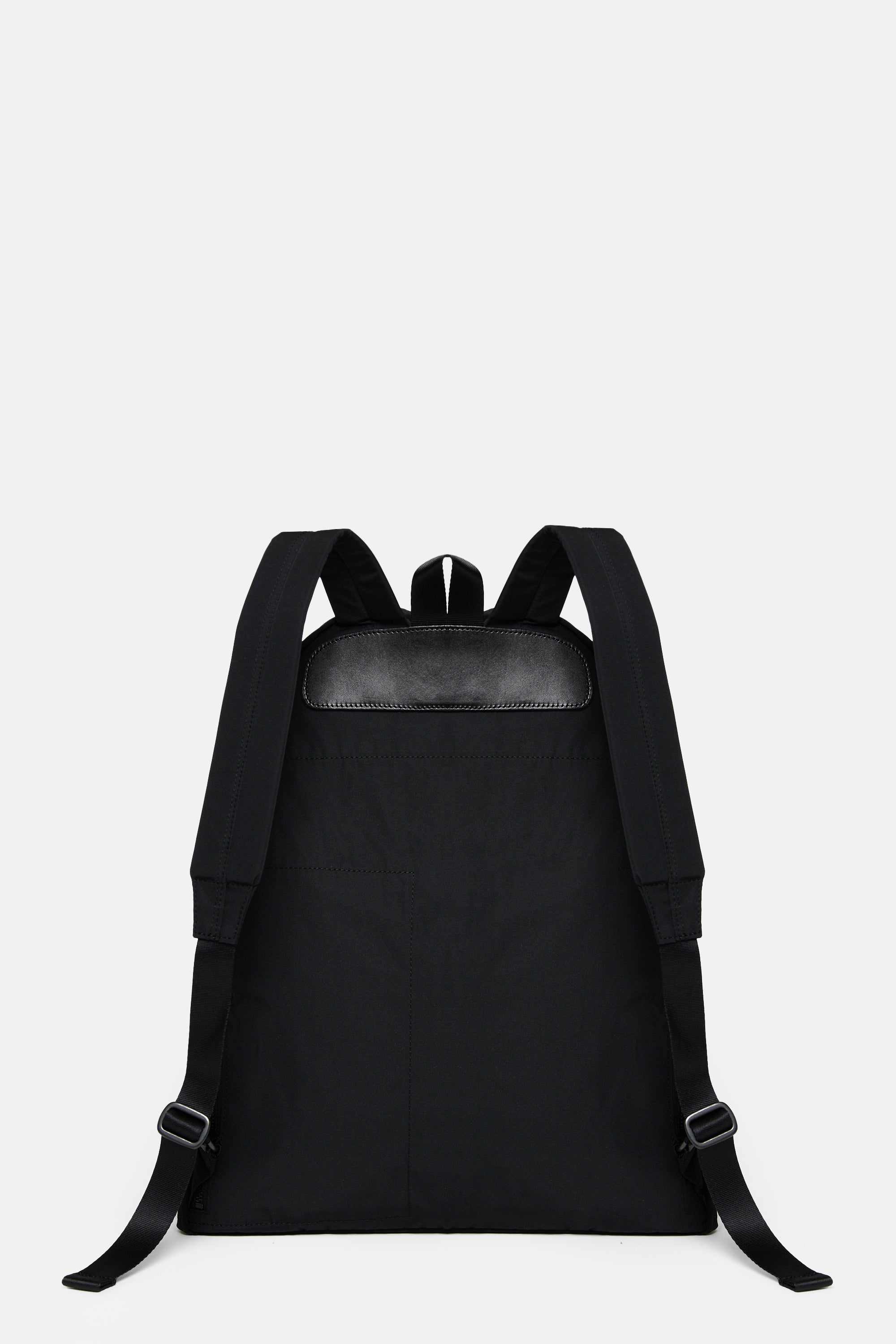 Black Gabardine Backpack