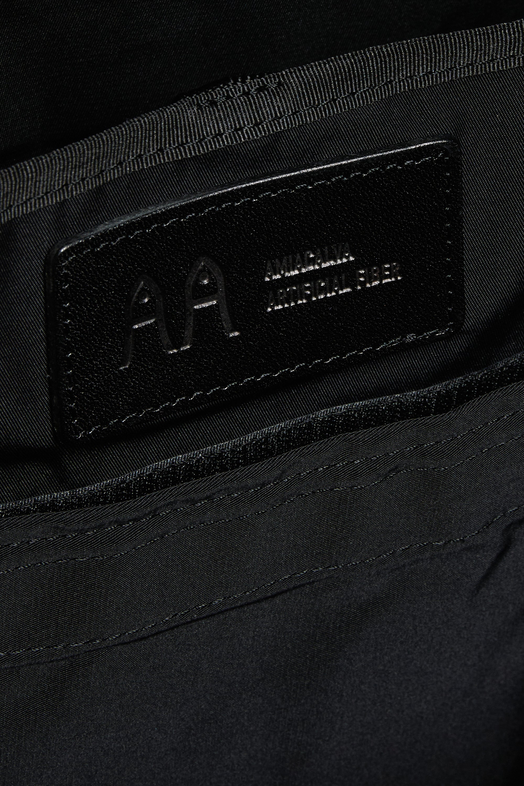 Black Gabardine Backpack