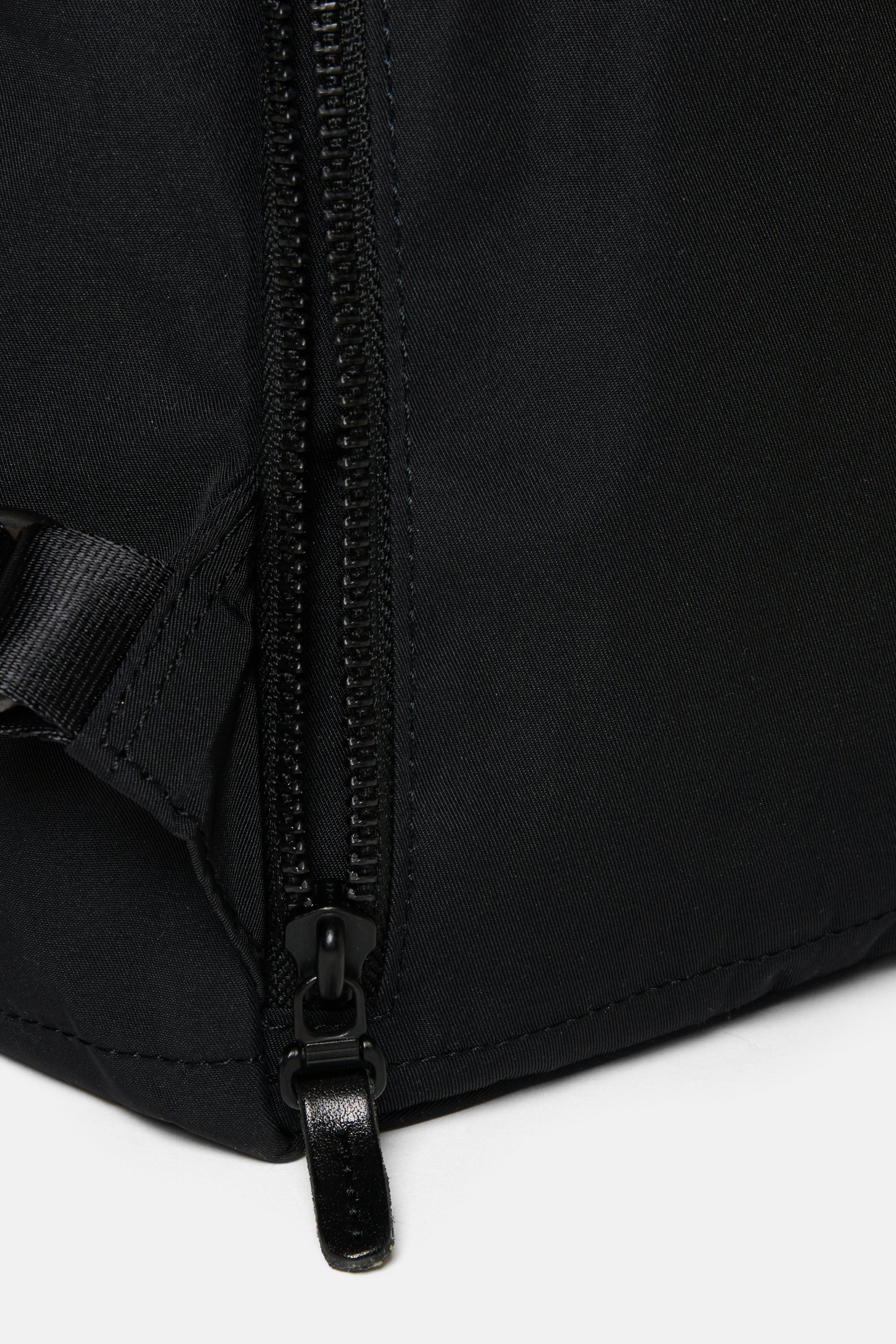 Black Gabardine Backpack