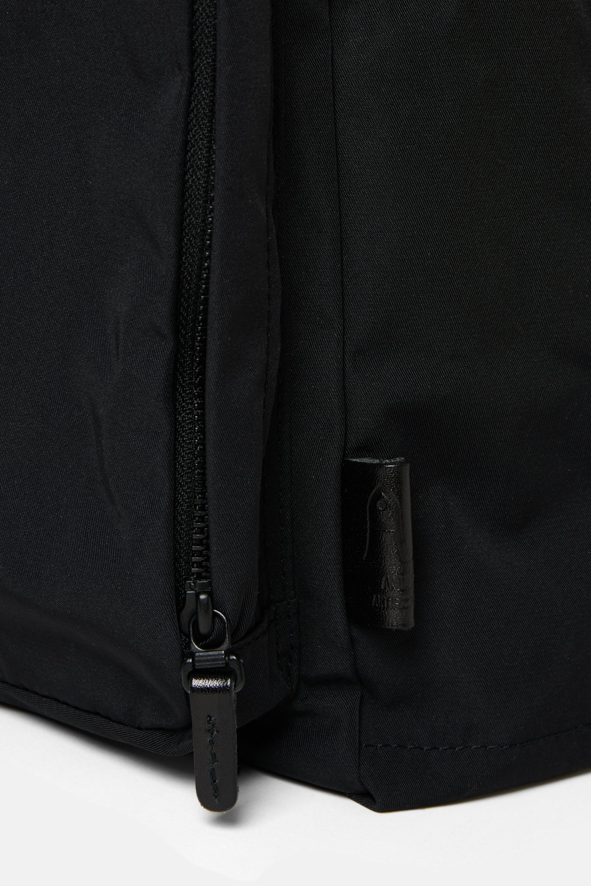 Black Gabardine Backpack