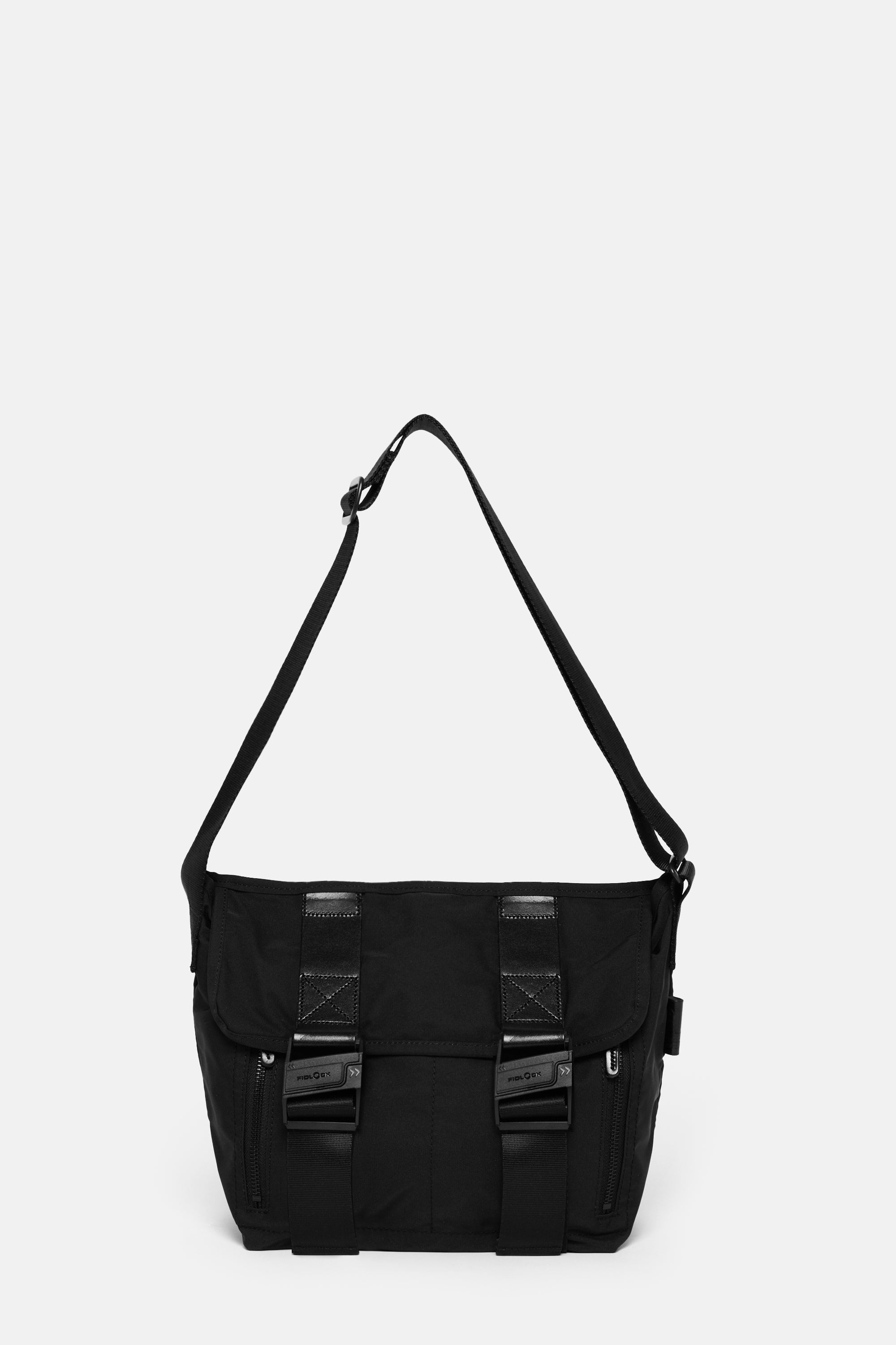 Black Gabardine Messenger Bag S