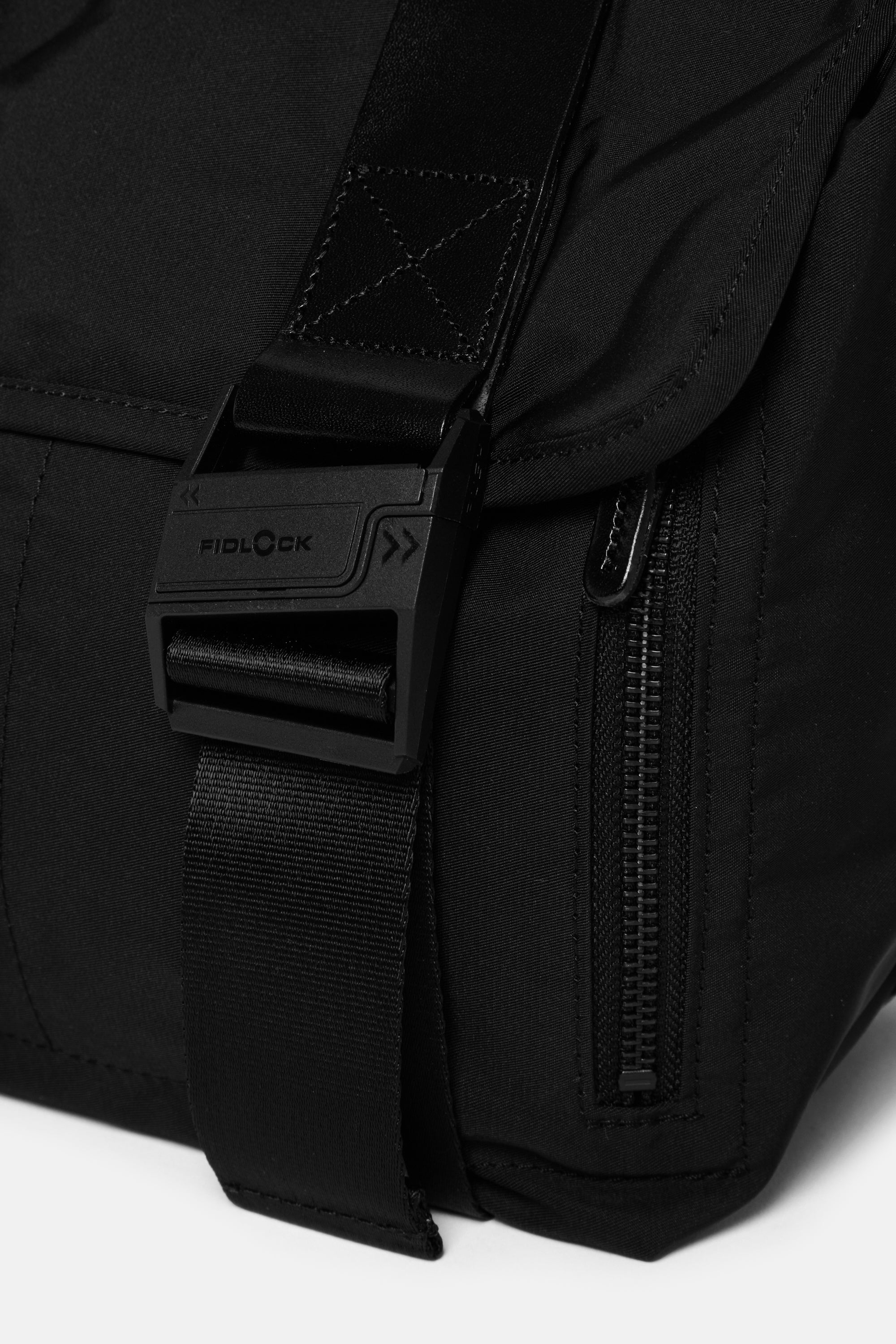 Black Gabardine Messenger Bag S