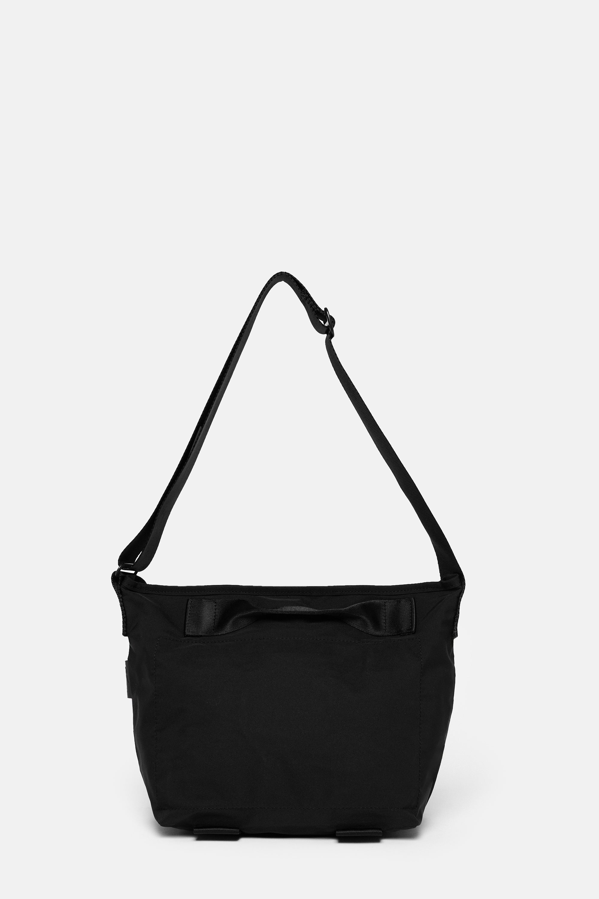 Black Gabardine Messenger Bag S