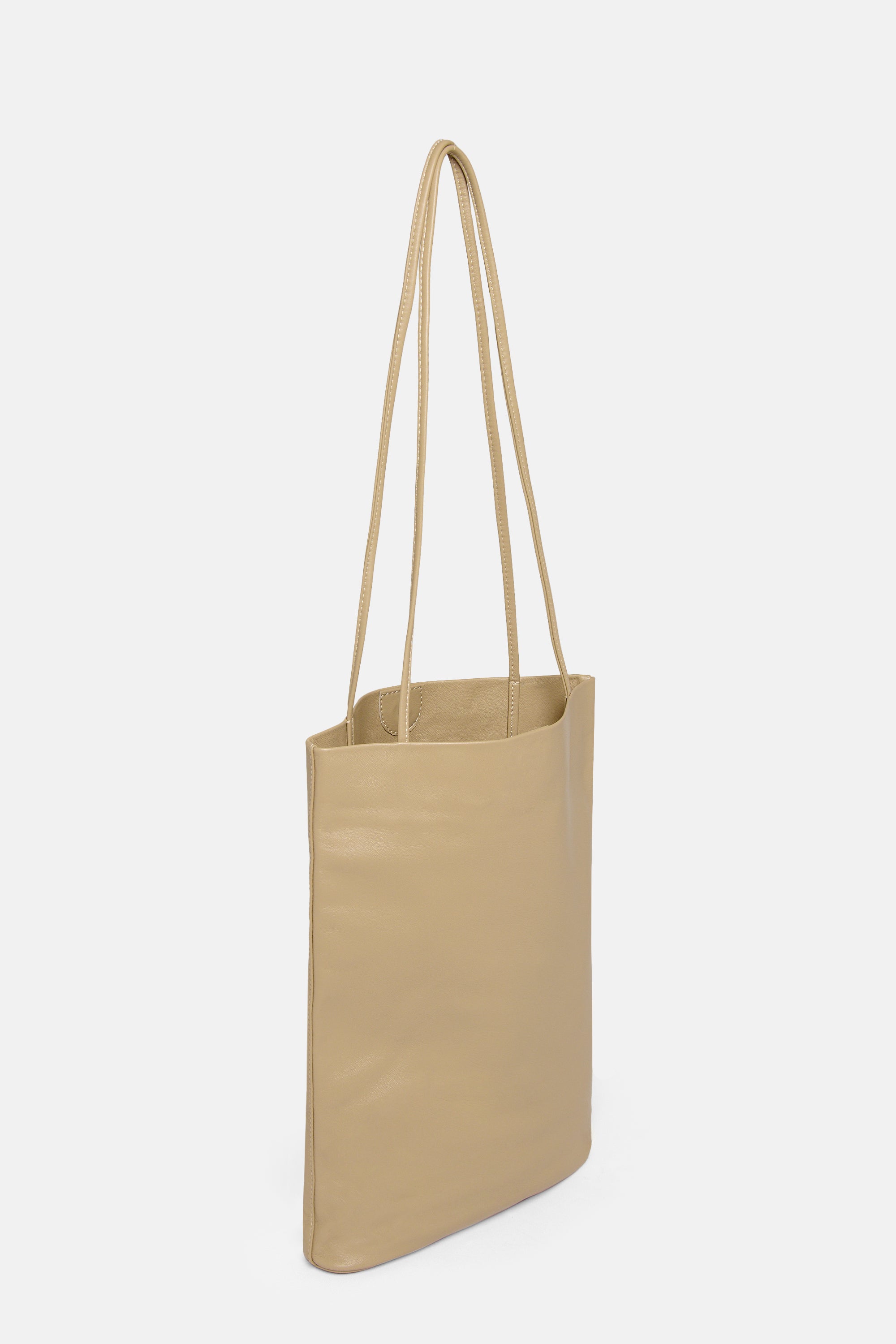 Taupe Narrow Oval Tote